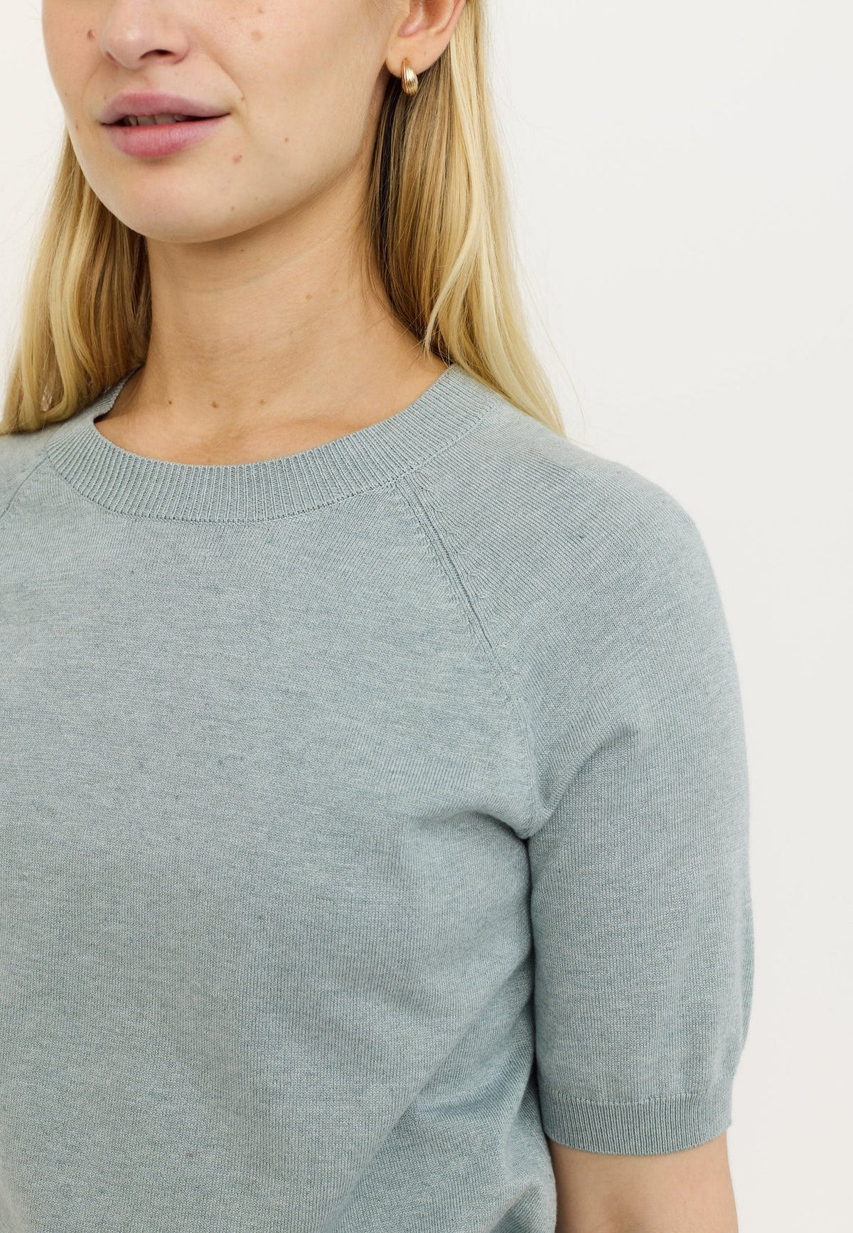 Soft Rebels Marla Ss Knit Groen Dames