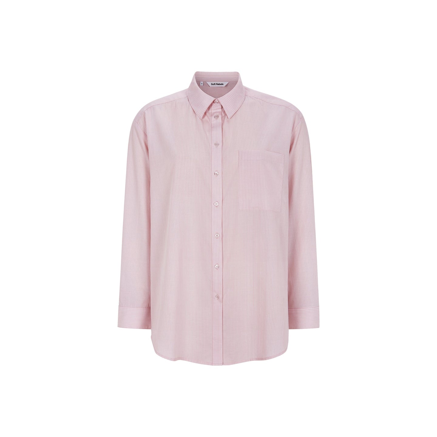 Soft Rebels Veronica Striped Shirt Roze Dames