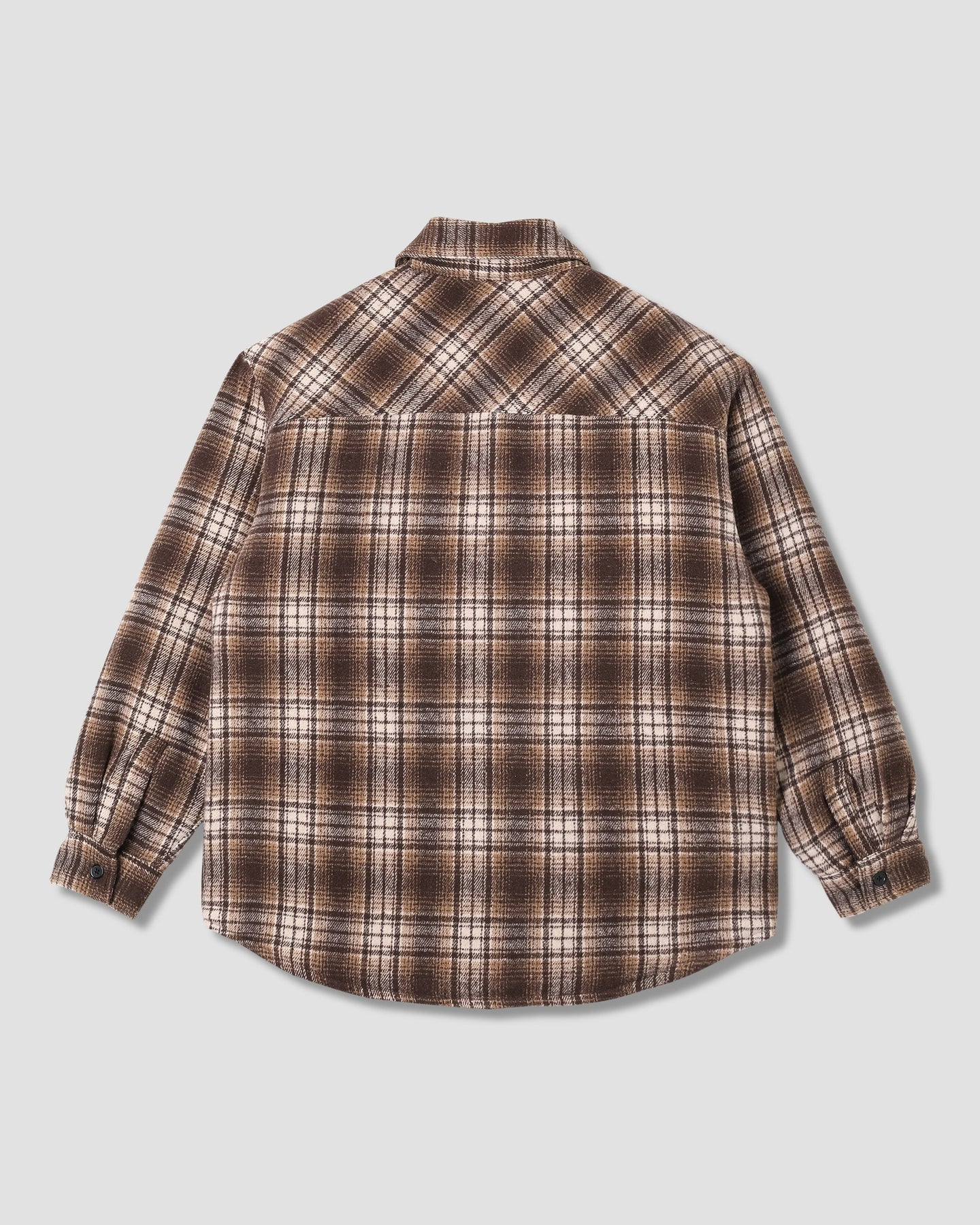 Stan Ray Quilted Plaid Overshirt Bruin Heren