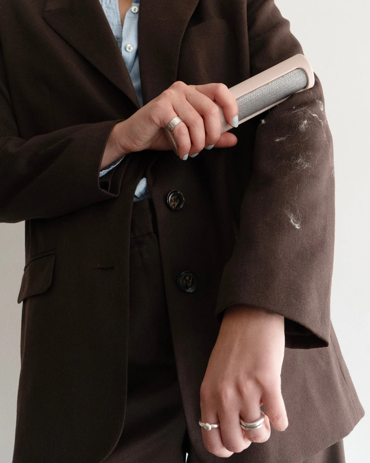 The Steamery Lint Brush Lichtroze Unisex