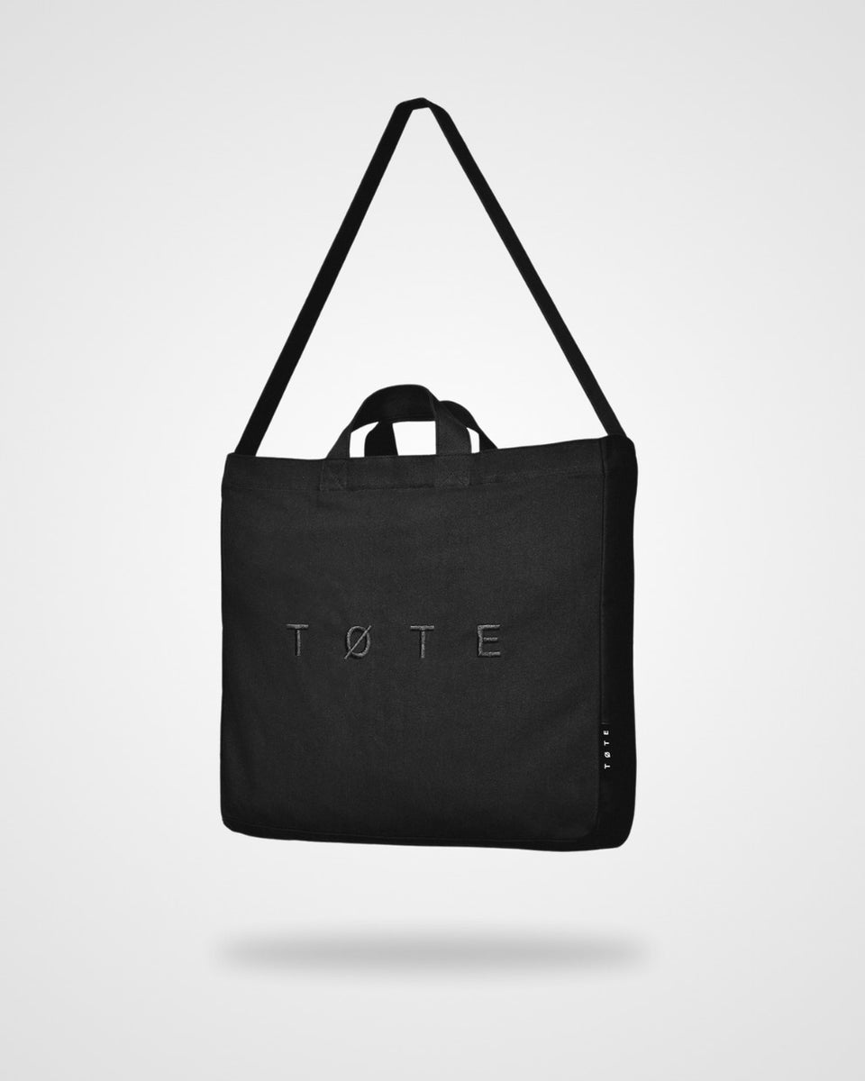 TOTE Tote Bag - Stitched Zwart Unisex