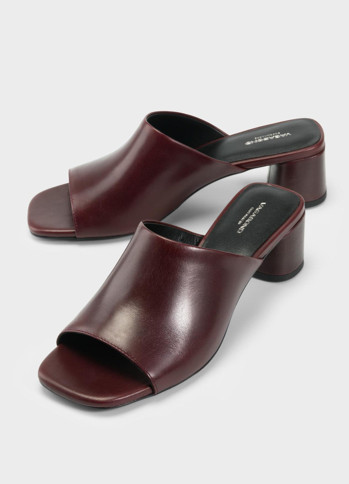 Vagabond Piper Mule Donkerrood Dames