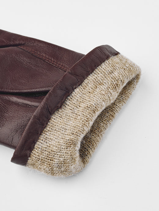 Viska Kvist Gloves Donkerbruin Dames