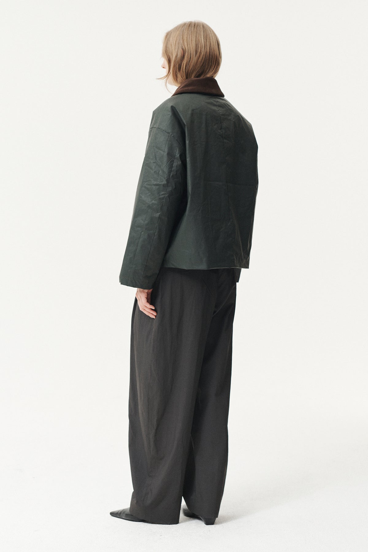 Shirt jacket waxed