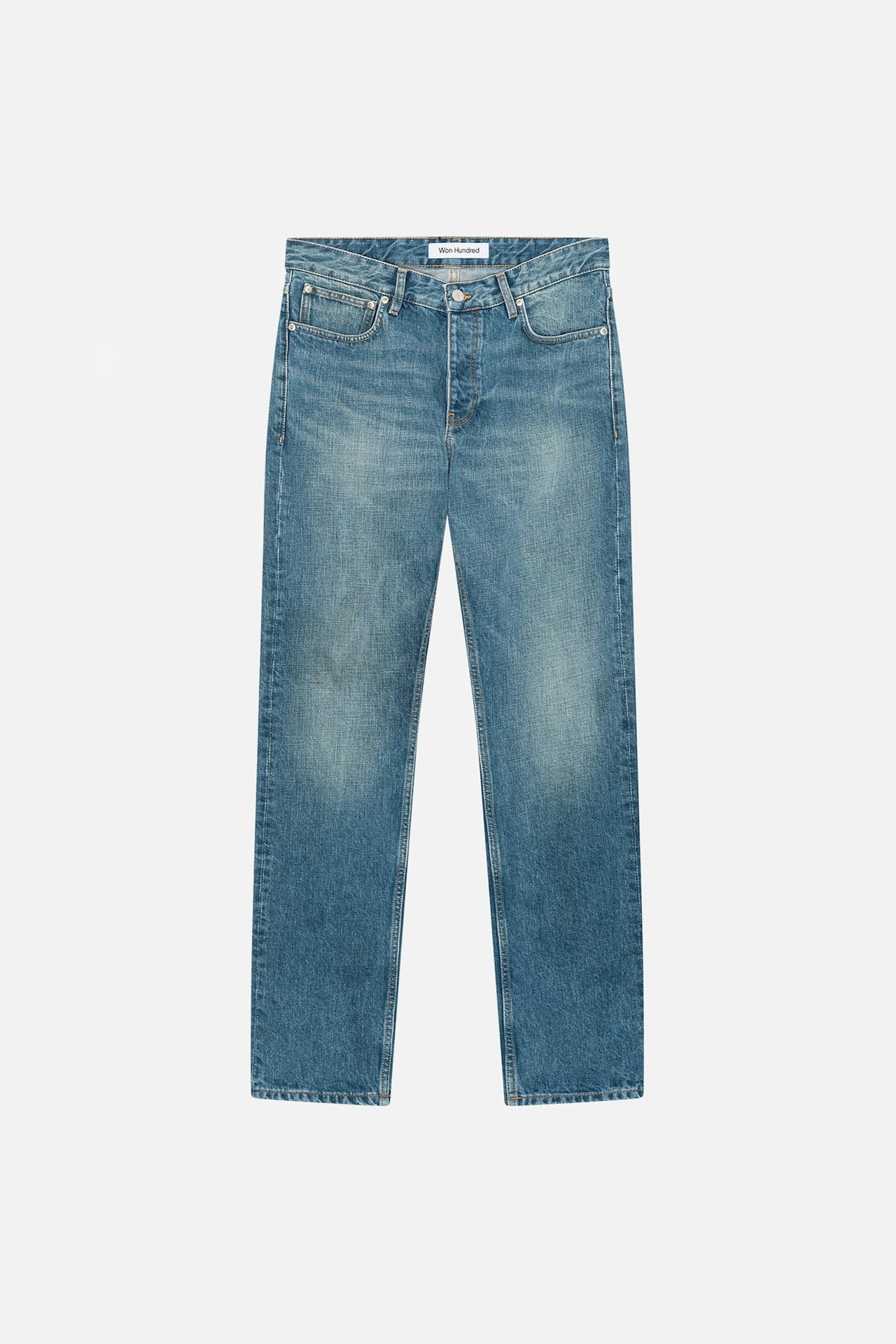 WonHundred Archer Tapered Jeans Blauw Heren
