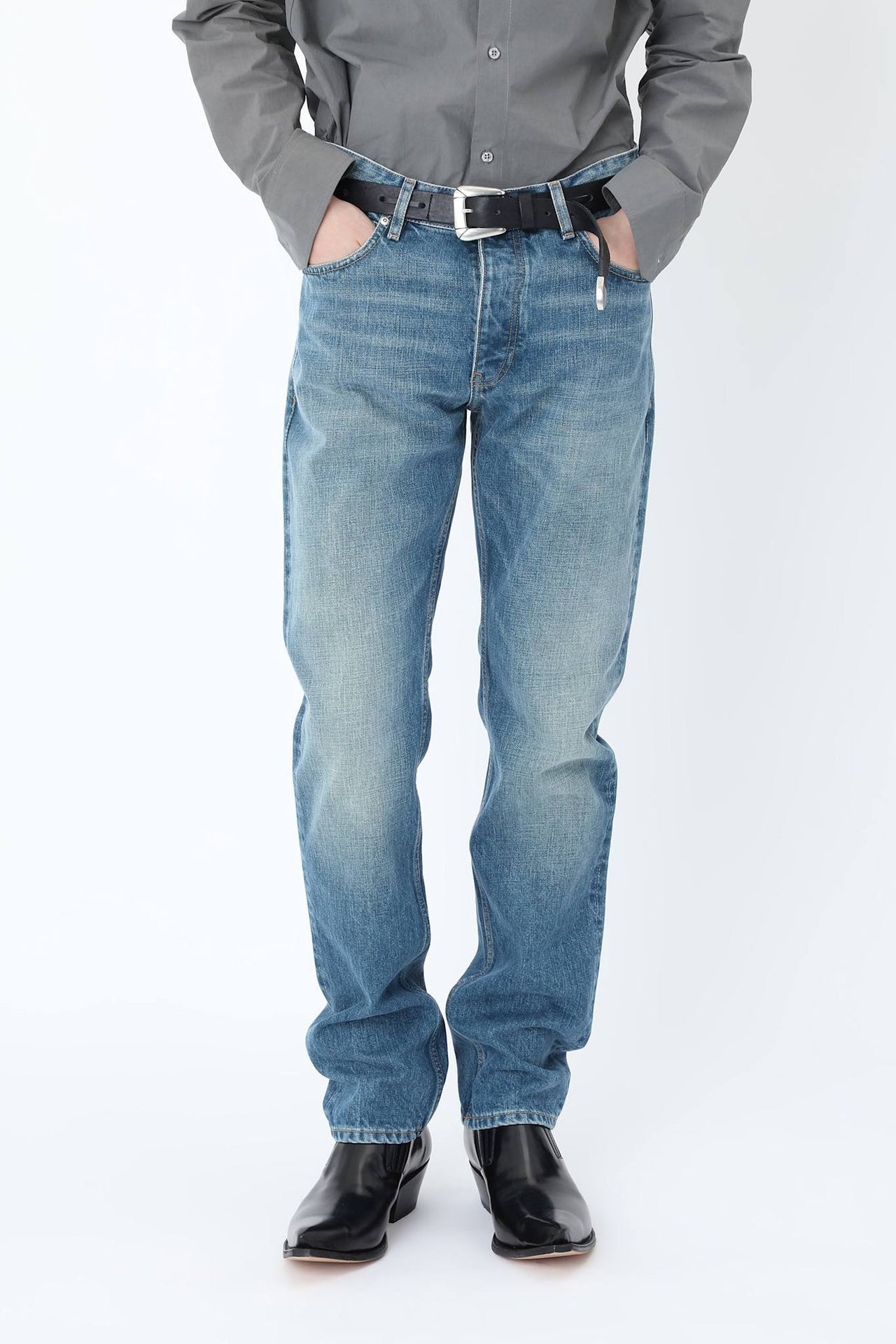 WonHundred Archer Tapered Jeans Blauw Heren