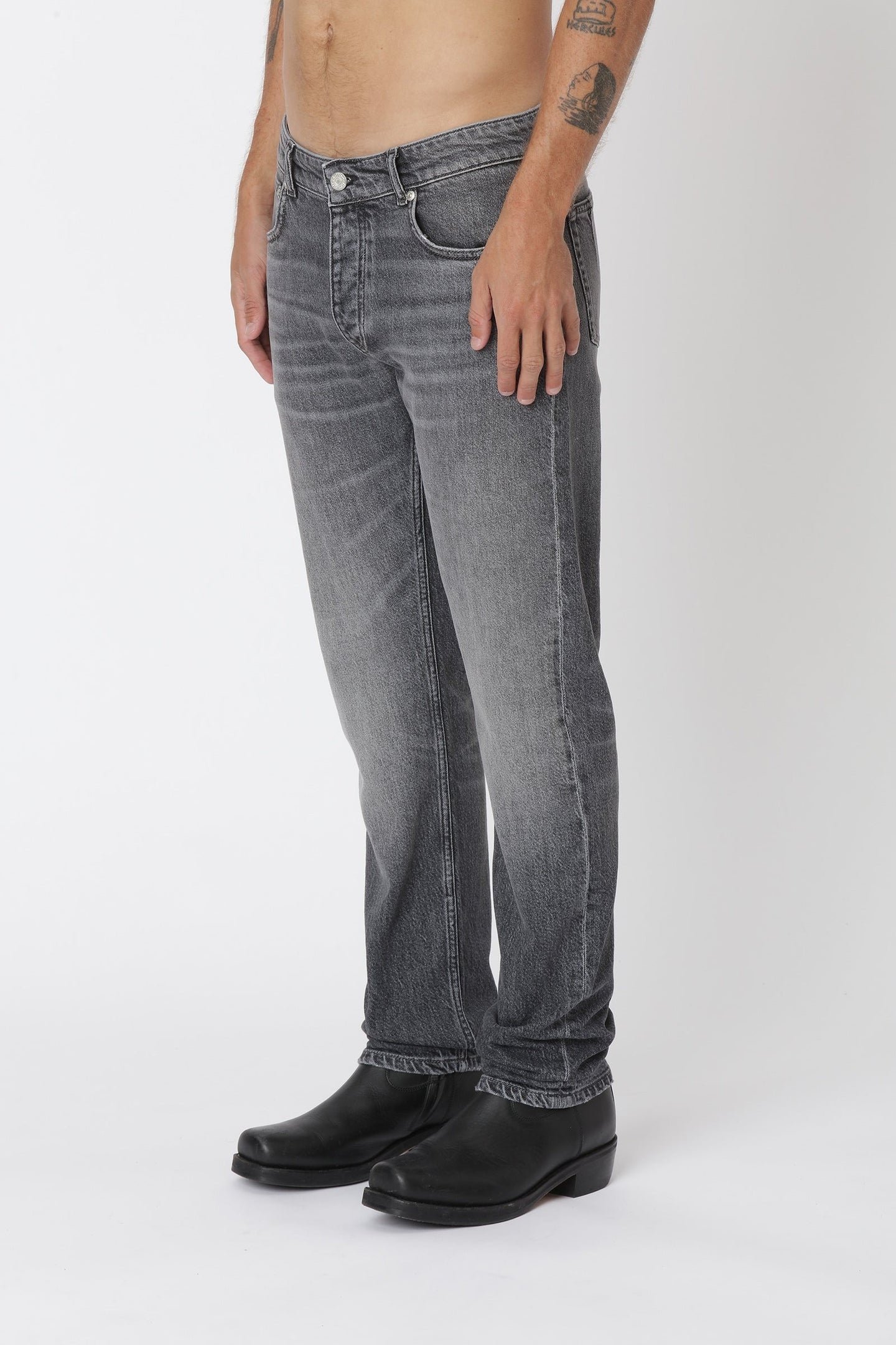 WonHundred Archer Tapered Jeans Grijs Heren