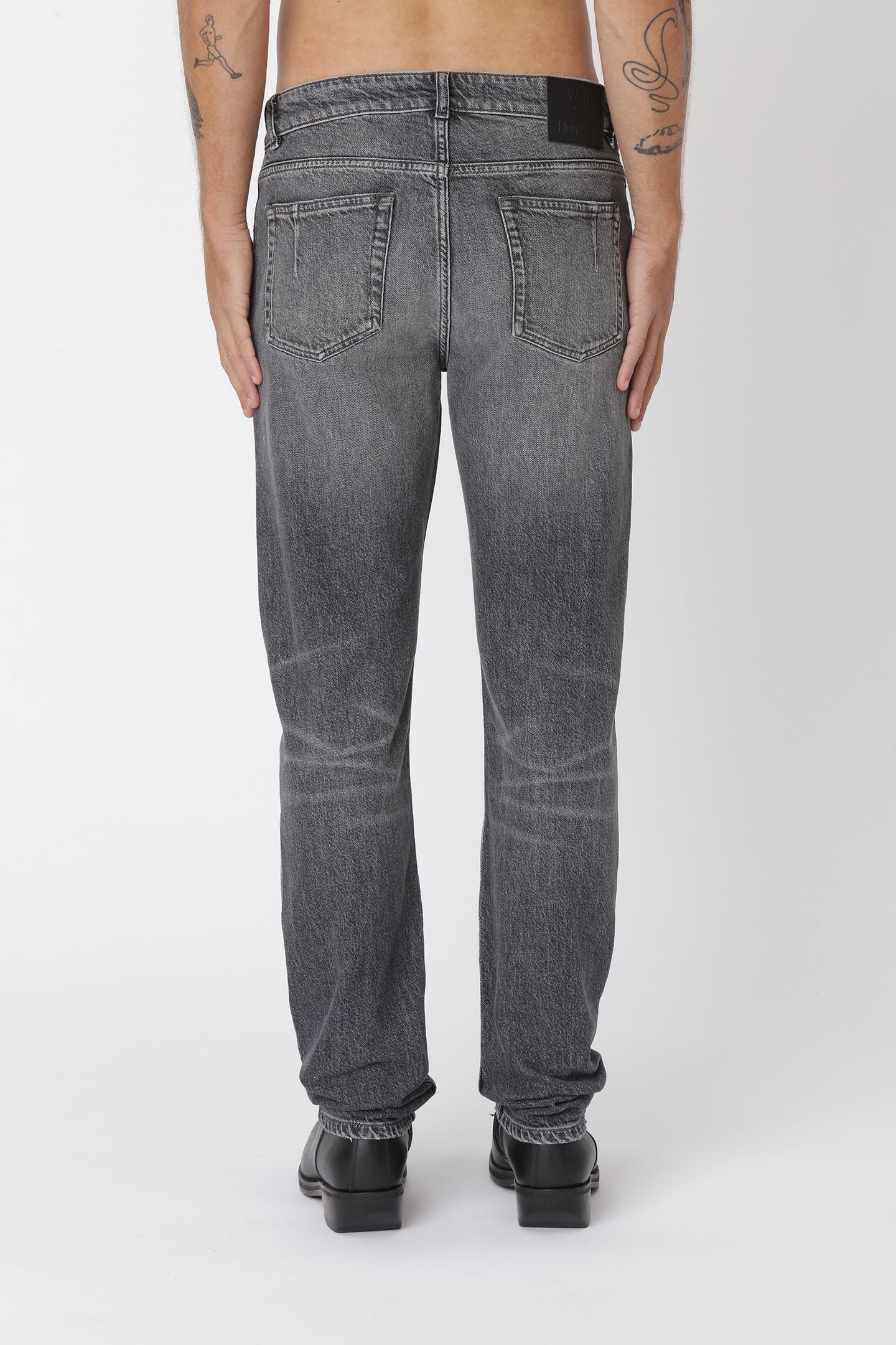 WonHundred Archer Tapered Jeans Grijs Heren