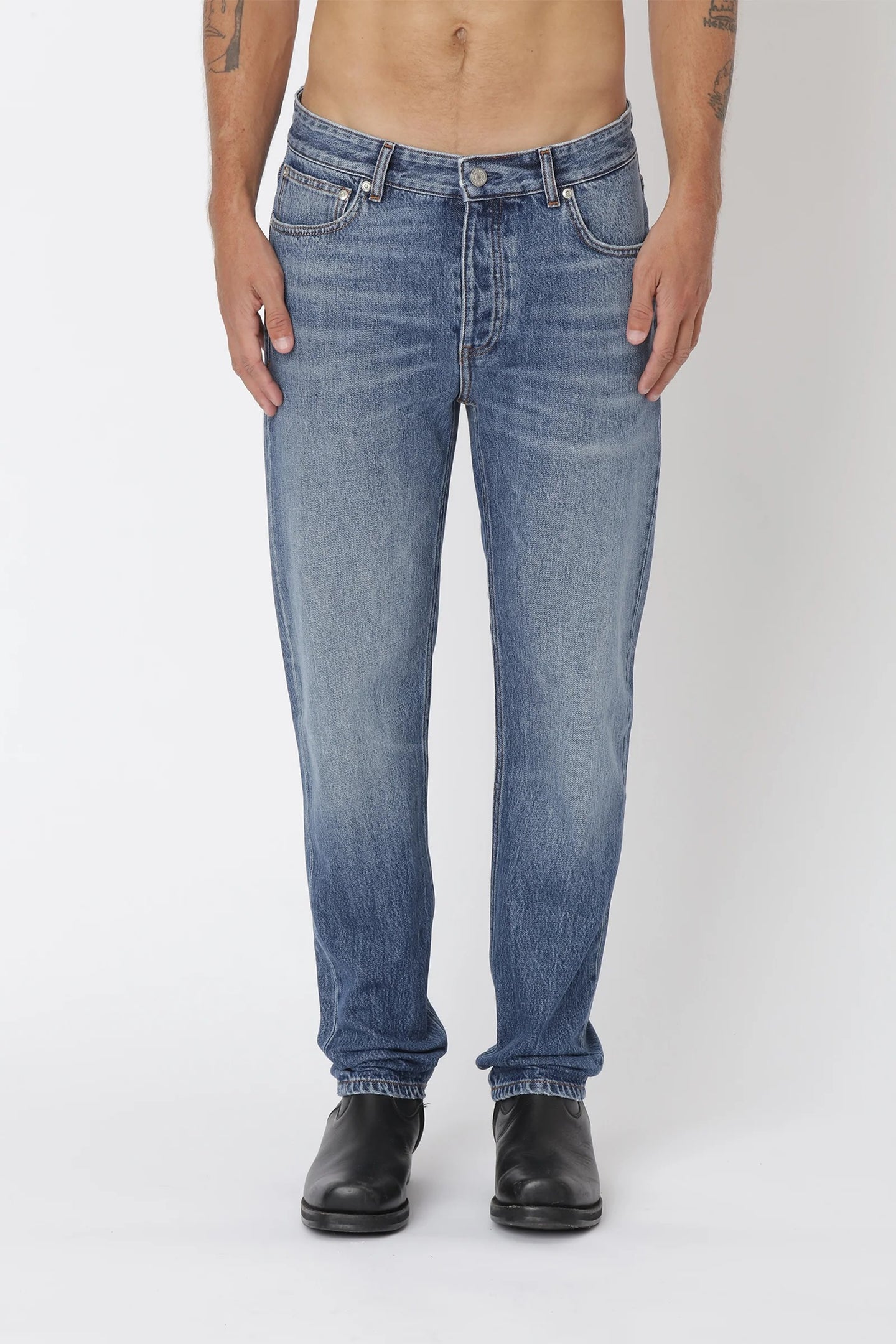 WonHundred Ben Slim Blauw Heren