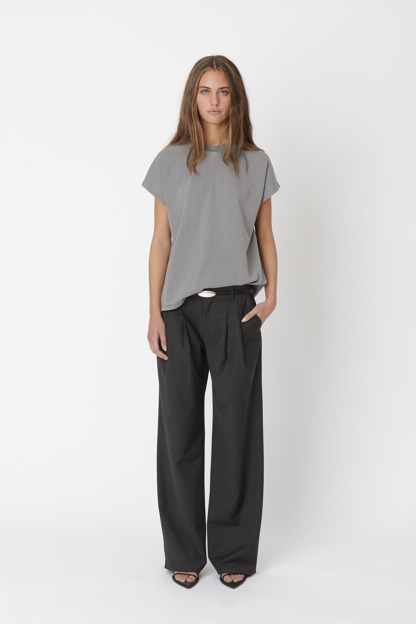 WonHundred Emerson Tee Grijs Dames