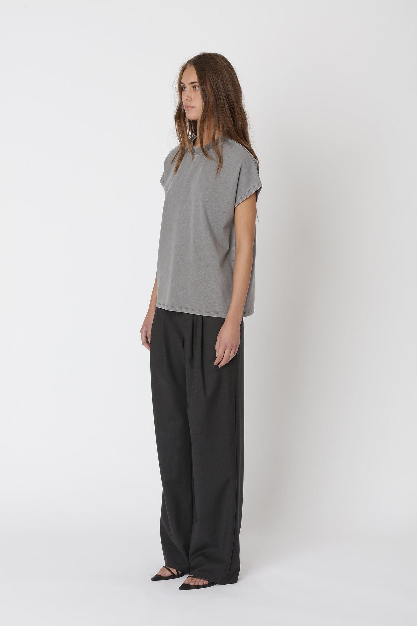 WonHundred Emerson Tee Grijs Dames