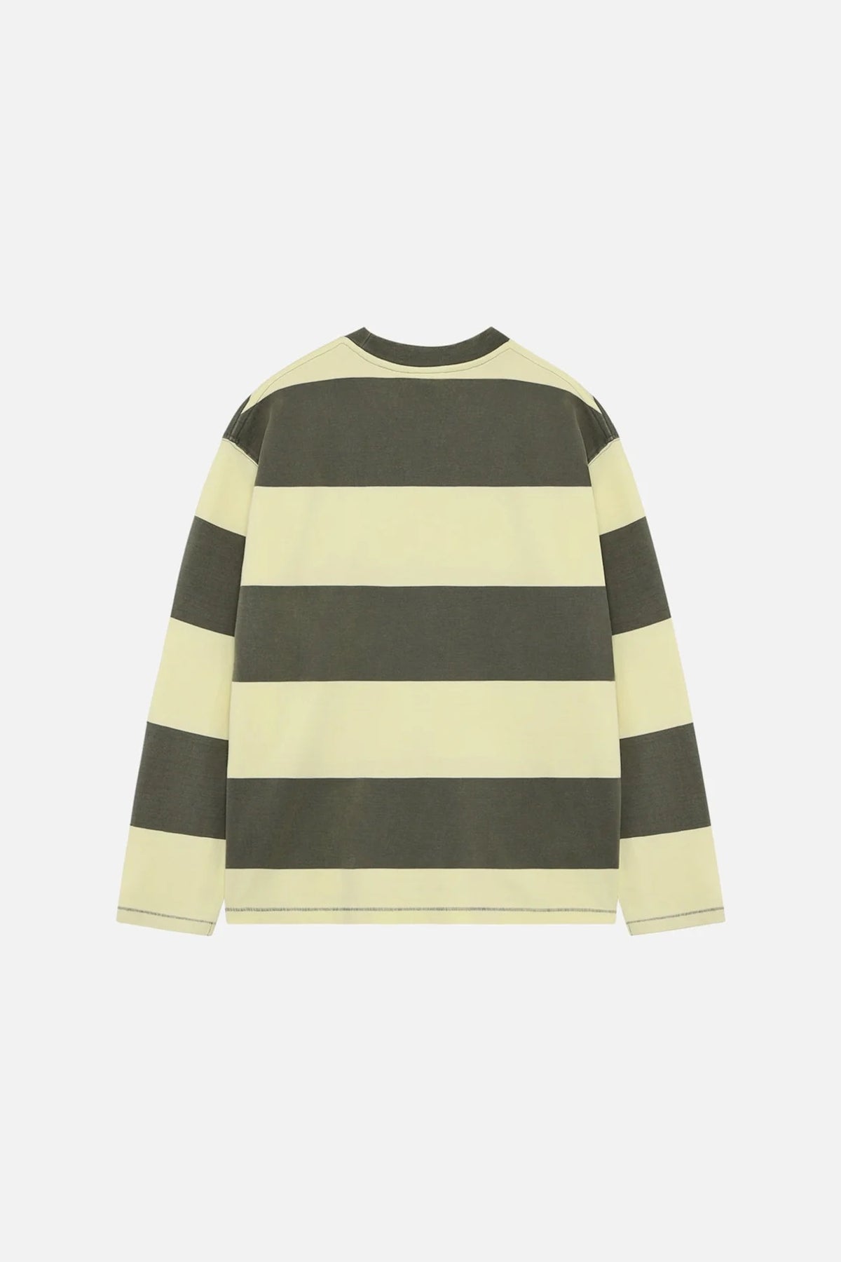 WonHundred Staff Boxy Striped Ls Groen Heren