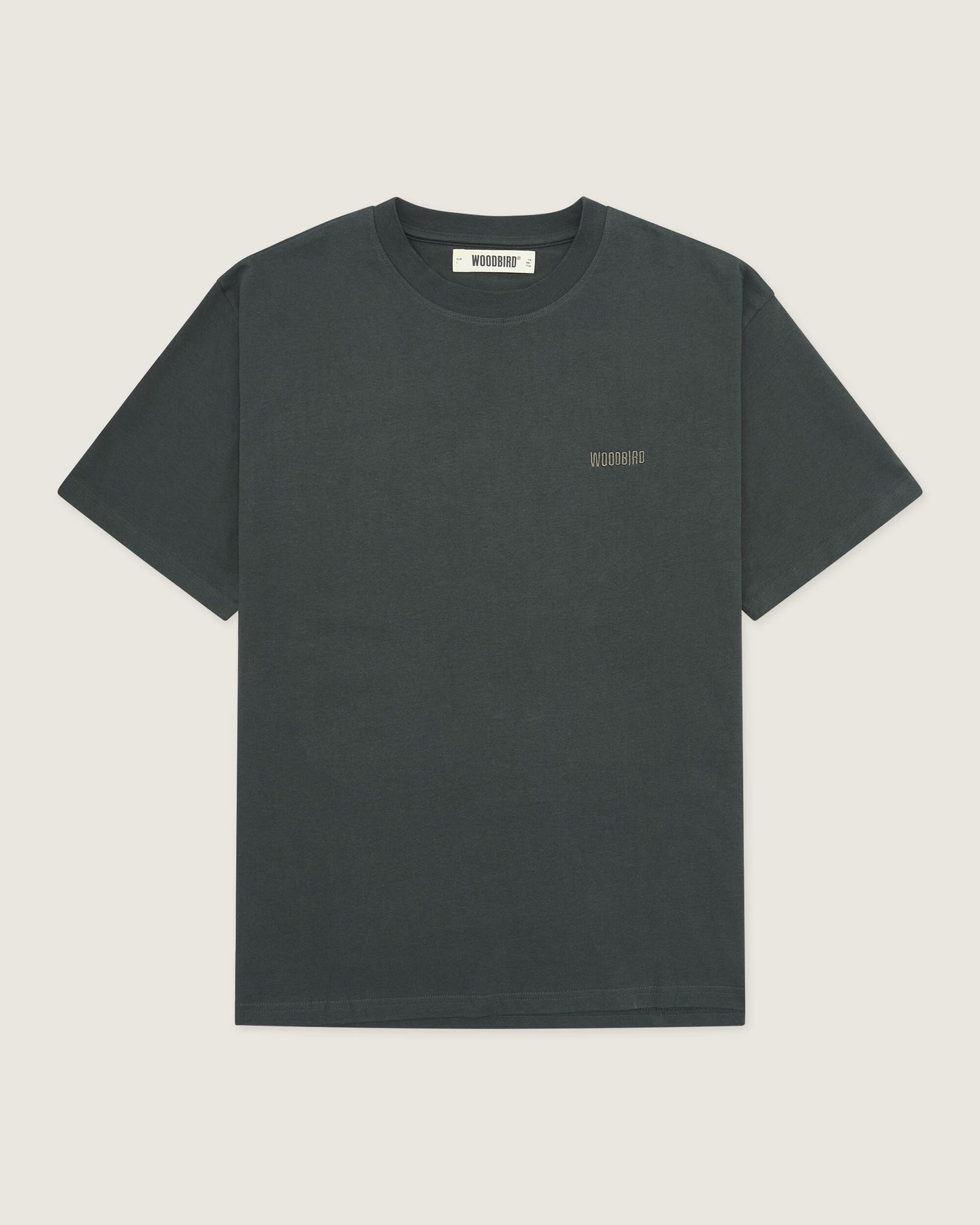 Woodbird Baine Base Tee Donkergroen Heren