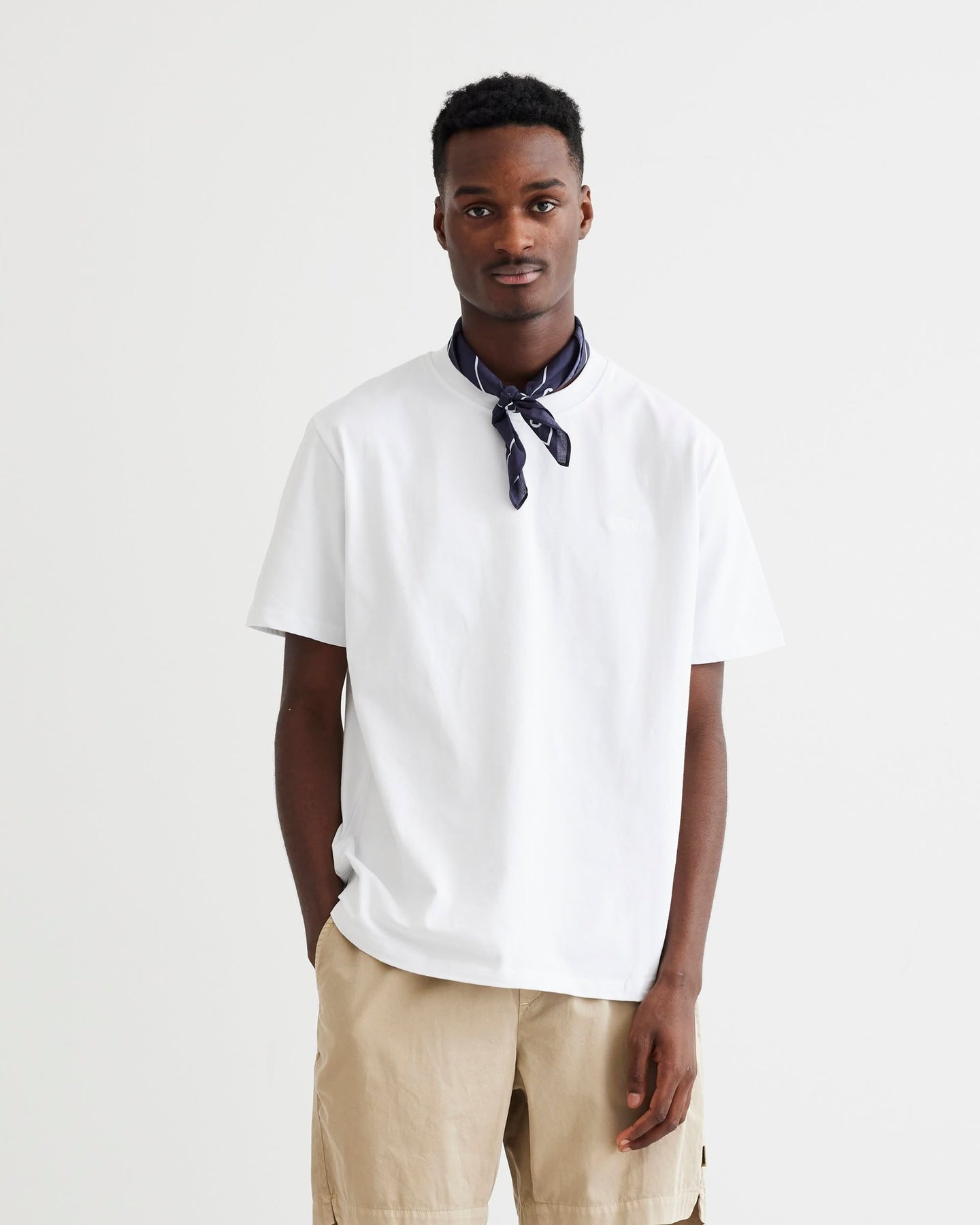 Woodbird Baine Base Tee Wit Heren