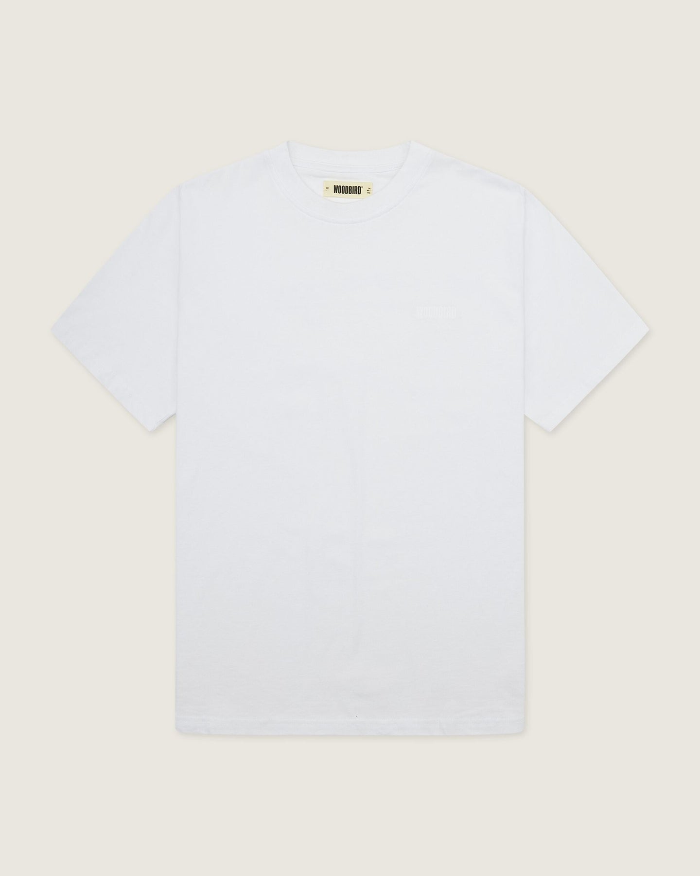 Woodbird Baine Base Tee Wit Heren