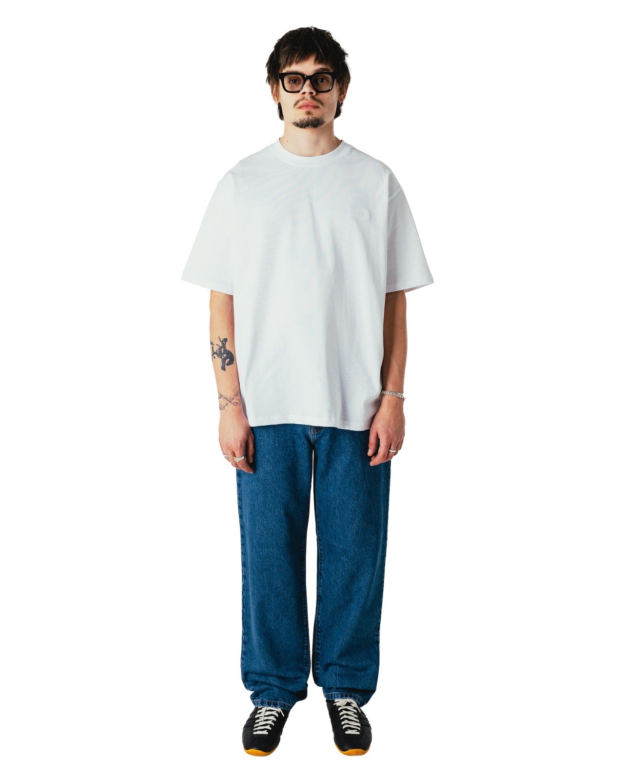 Woodbird Baine Base Tee Wit Heren