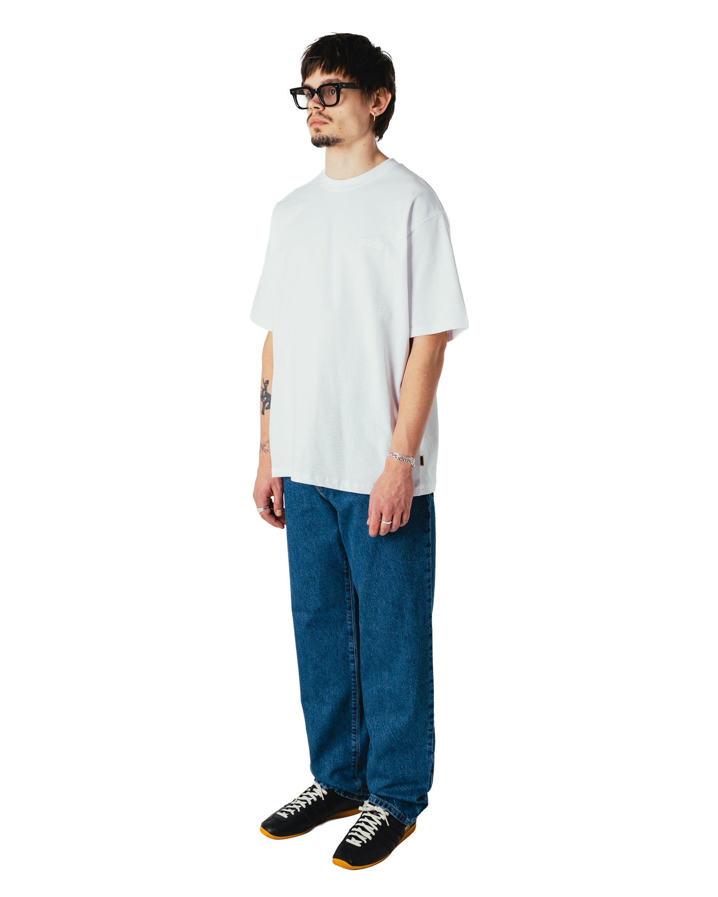 Woodbird Baine Base Tee Wit Heren