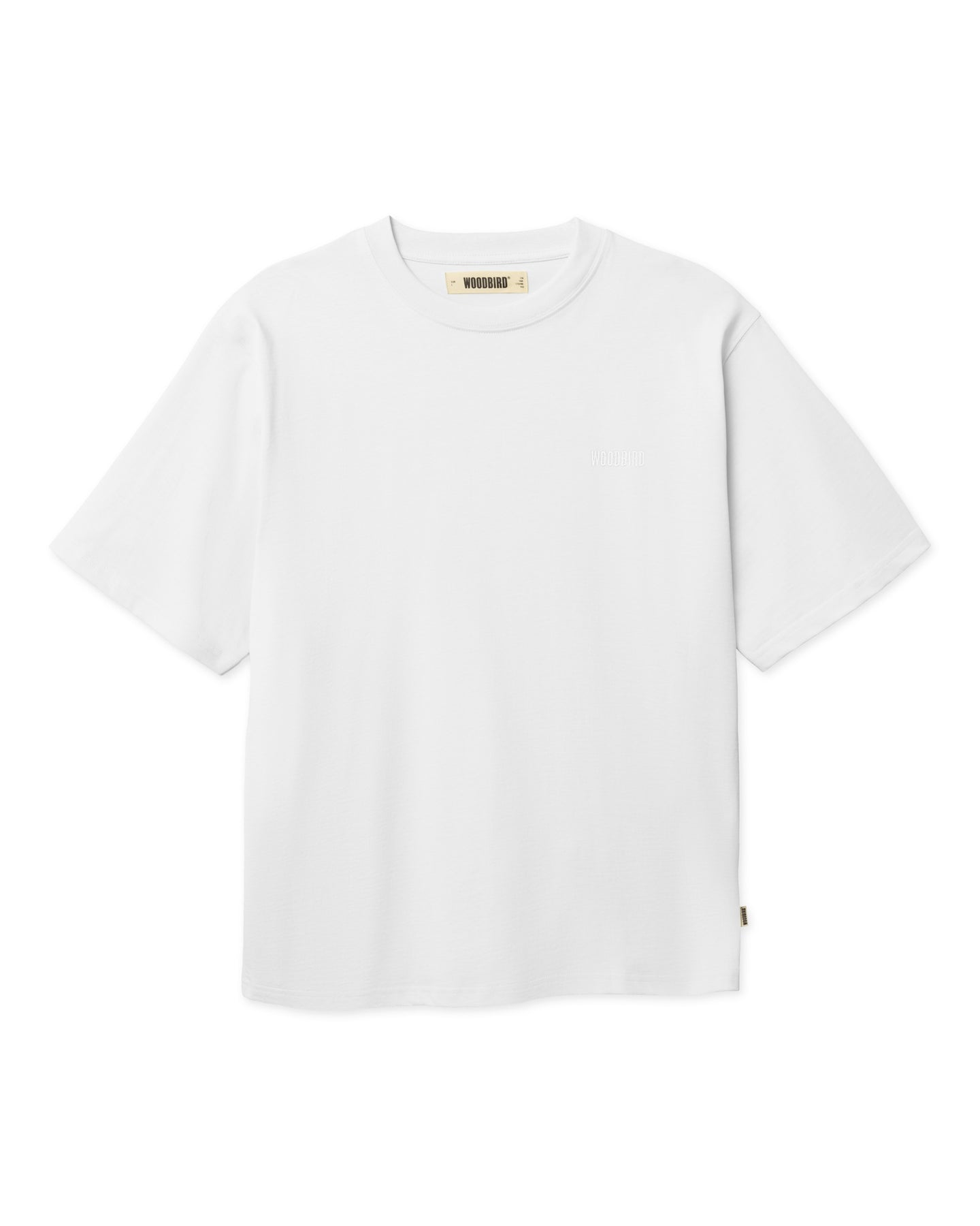 Woodbird Baine Base Tee Wit Heren
