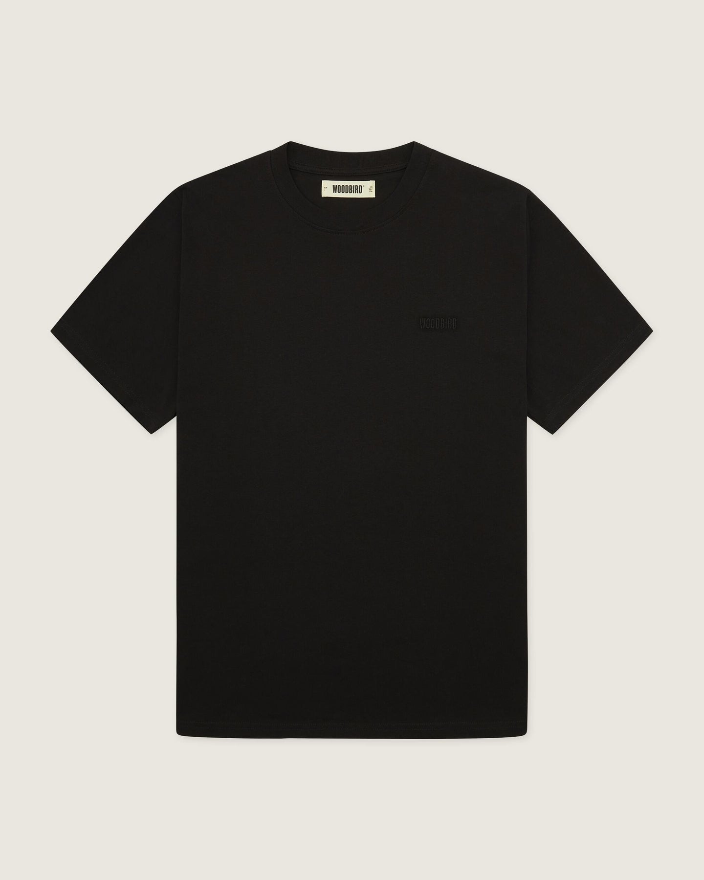 Woodbird Baine Base Tee Zwart Heren