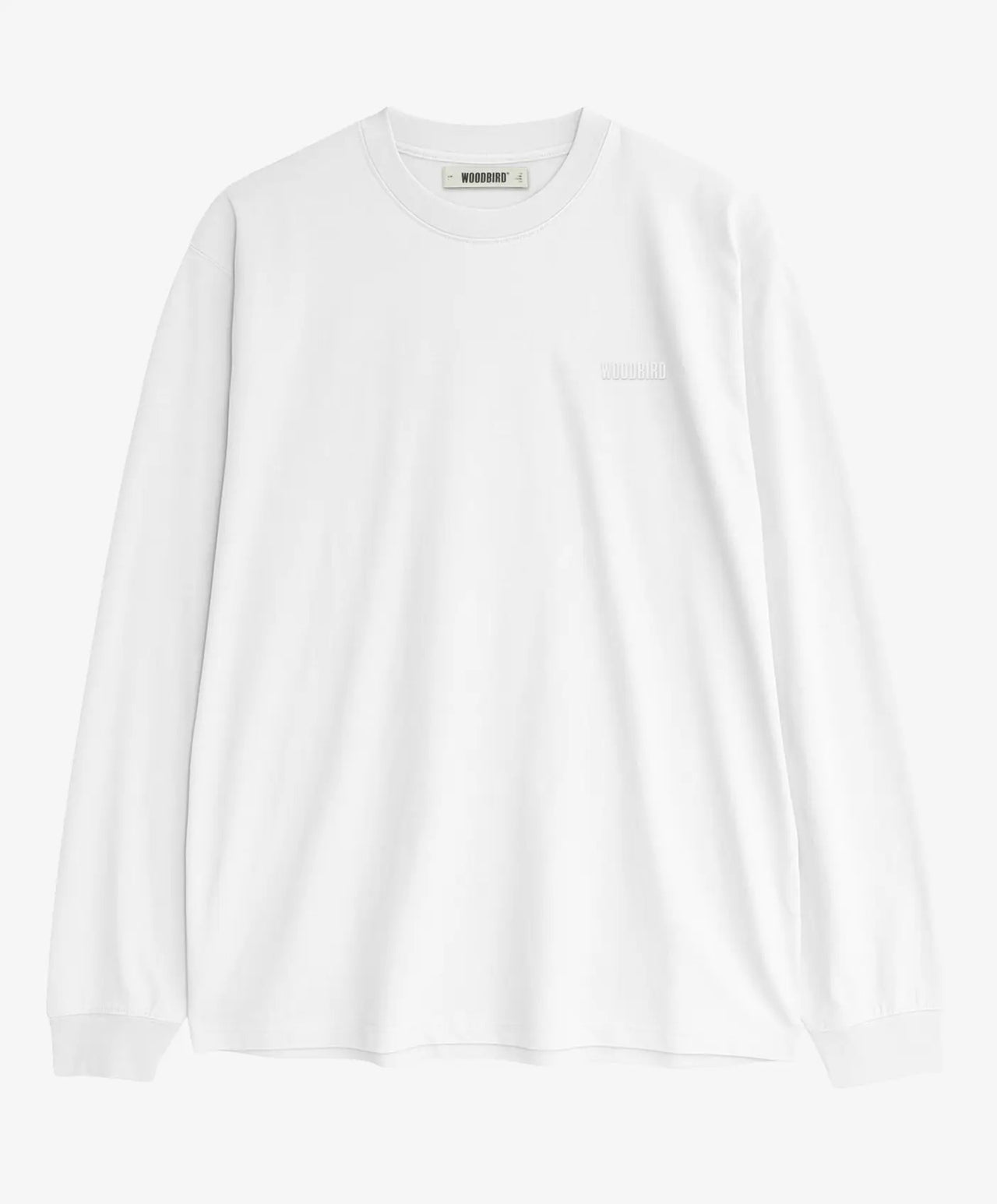 Woodbird Baine Ls Tee Wit Heren