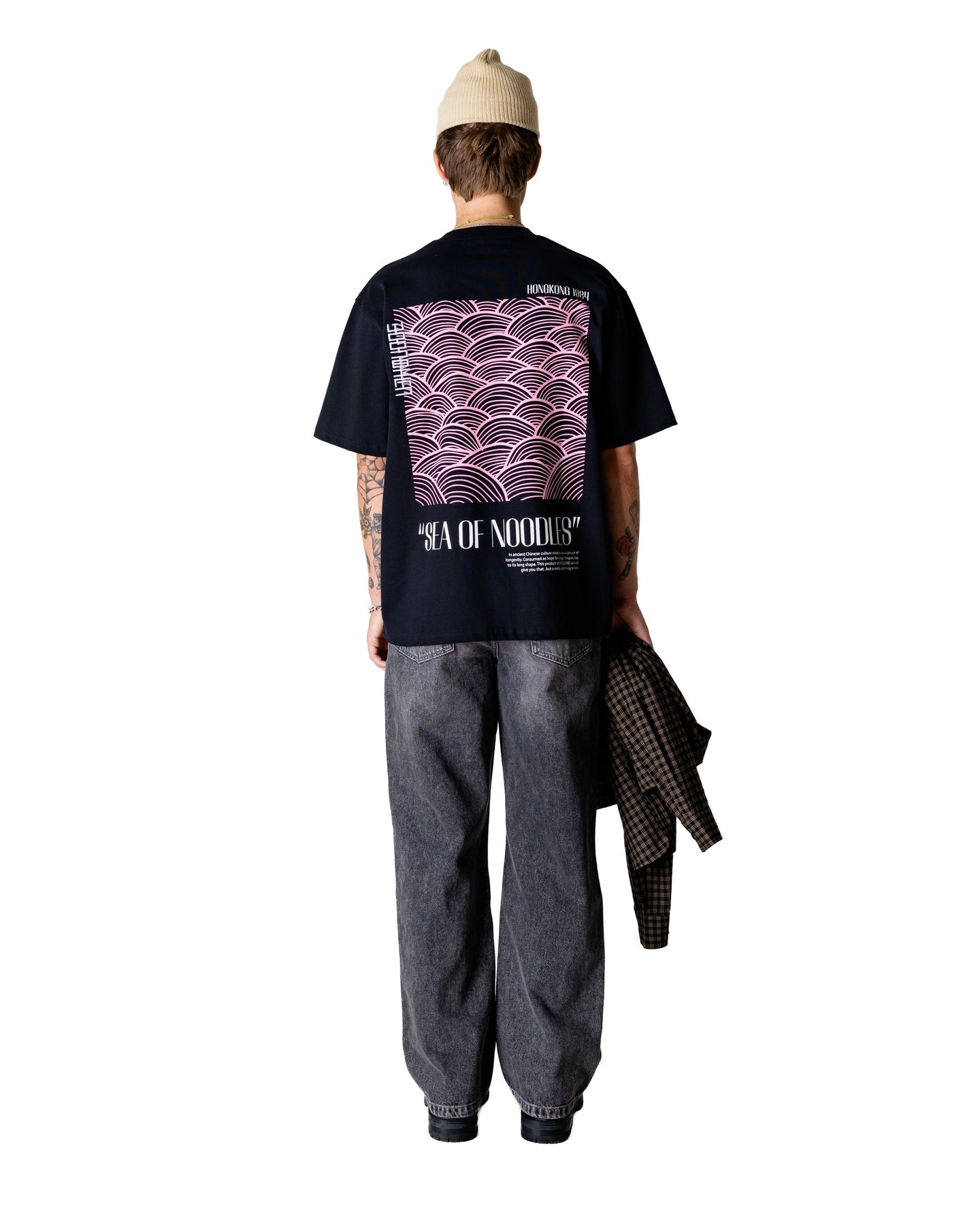 Woodbird Baine Sea Tee Zwart Heren