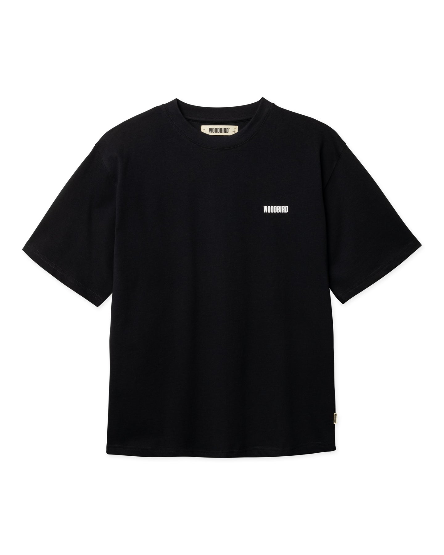 Woodbird Baine Sea Tee Zwart Heren