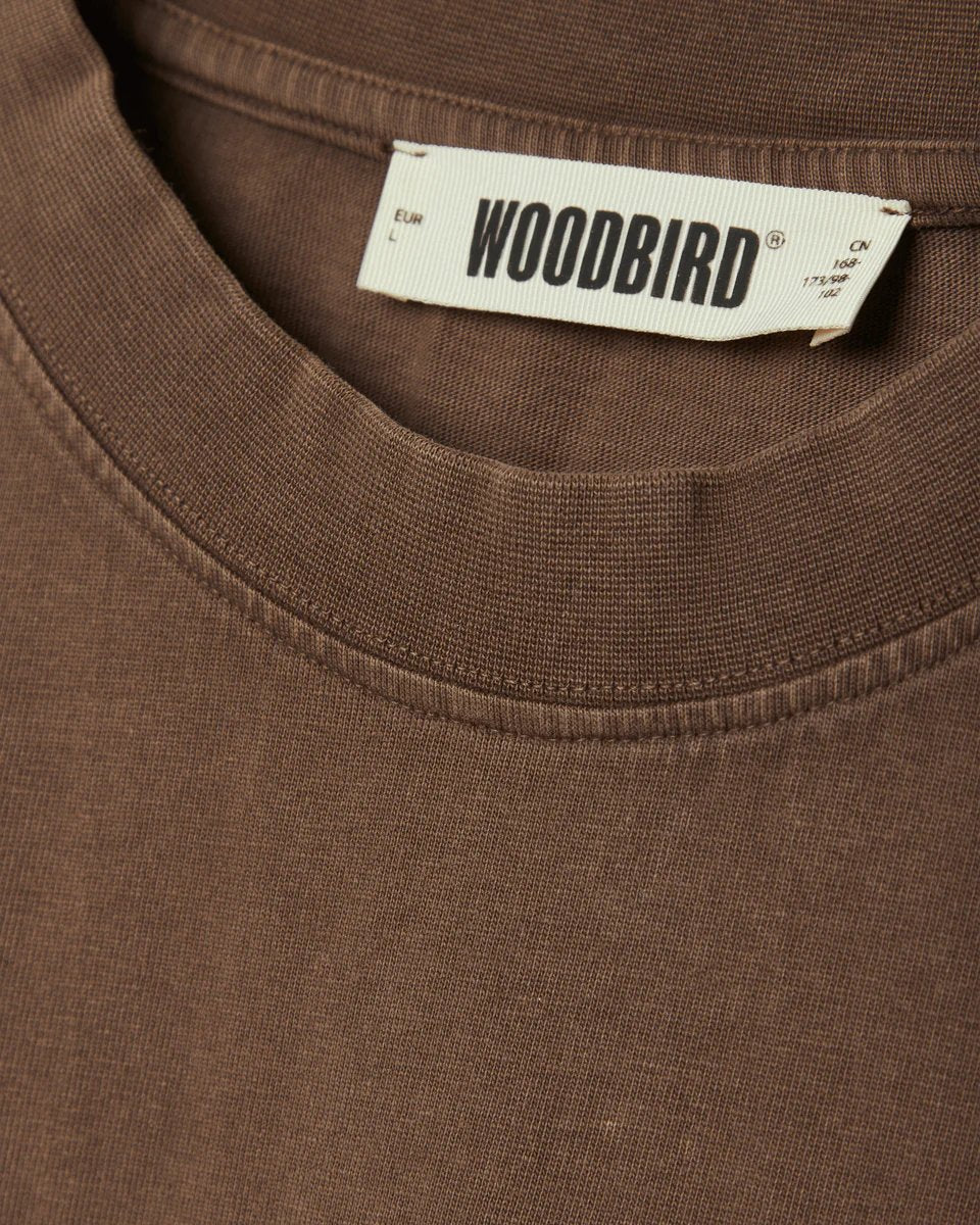 Woodbird Baine Washed Tee Brui