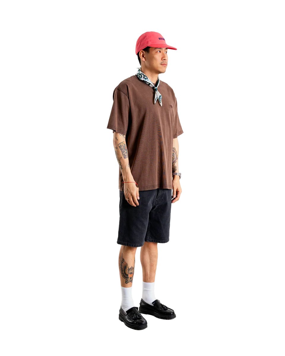 Woodbird Baine Washed Tee Brui