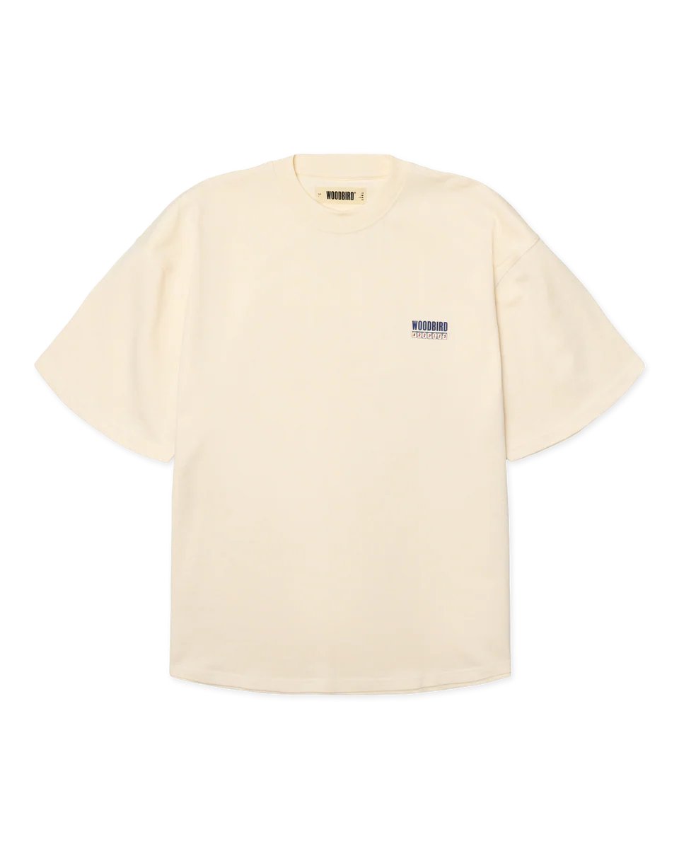 Woodbird Beam Cart Tee Wit Heren