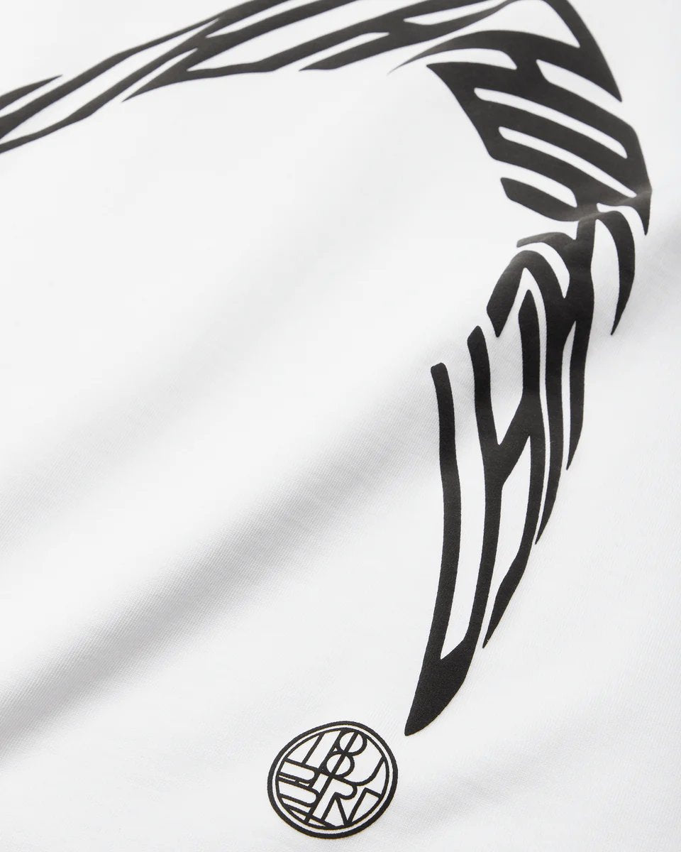 Woodbird Beam Ls Warp Tee Wit Heren