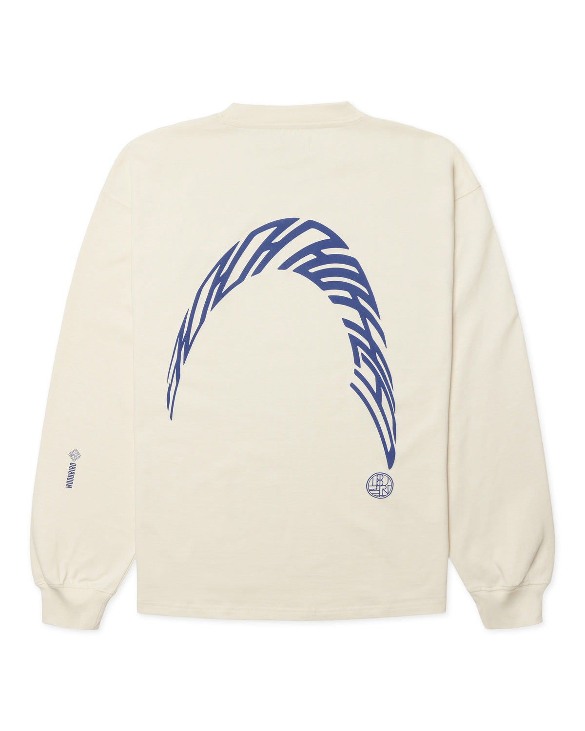 Woodbird Beam Ls Warp Tee Wit Heren