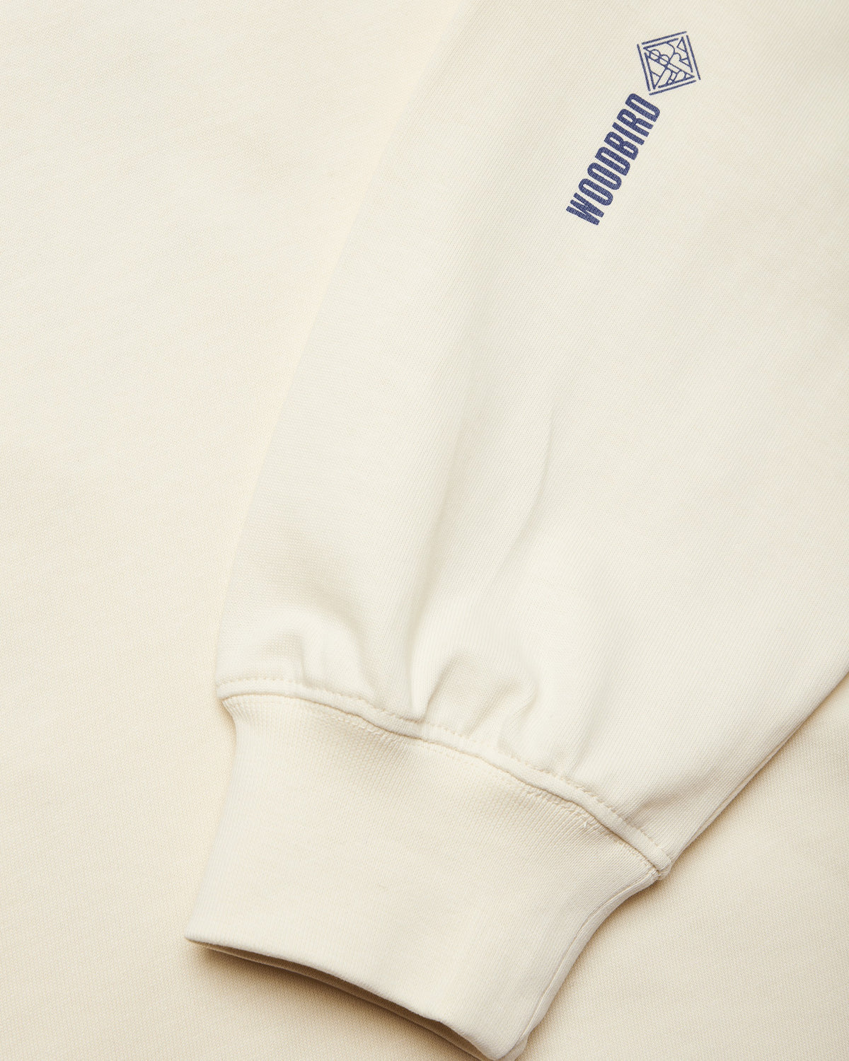 Woodbird Beam Ls Warp Tee Wit Heren