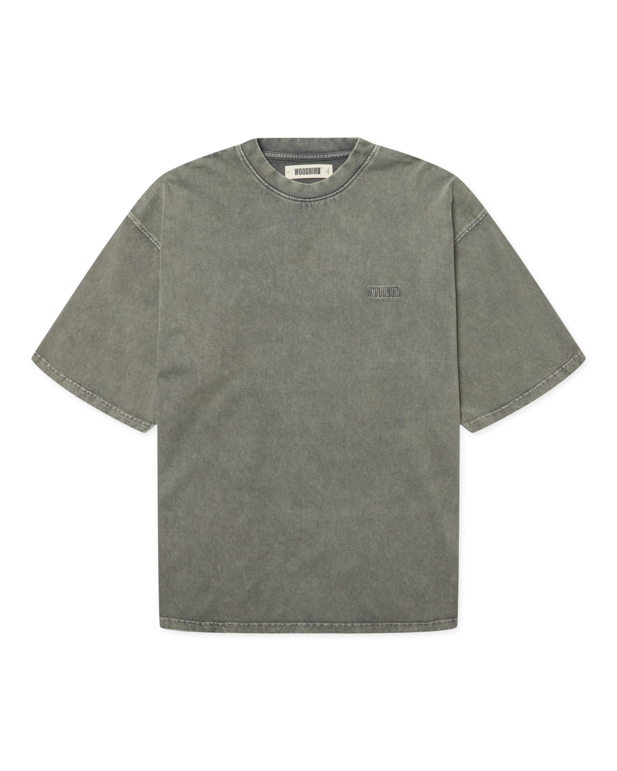Woodbird Beam Tinted Tee Groen Heren