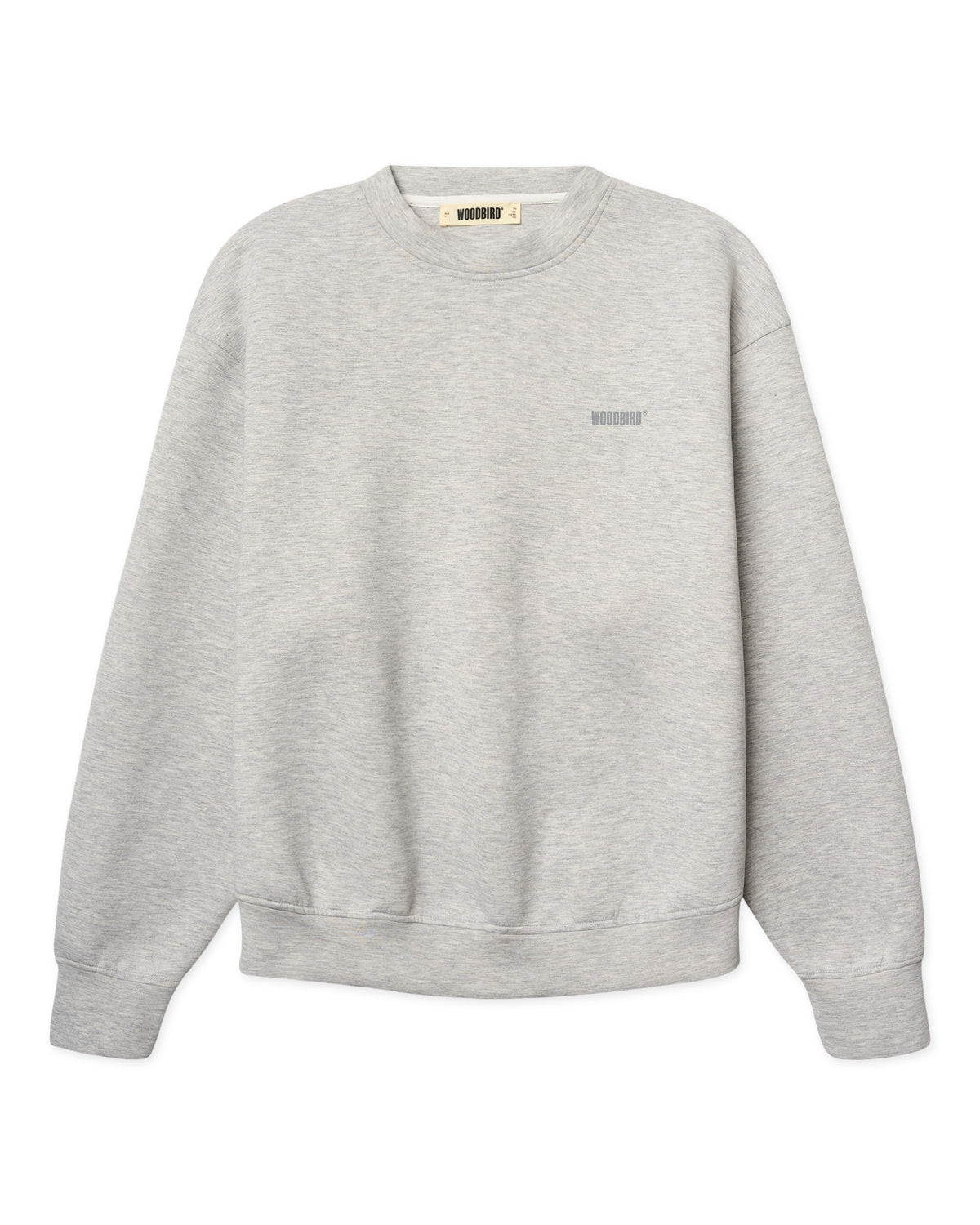 Woodbird Fuko Scuba Crew Lichtgrijs Heren
