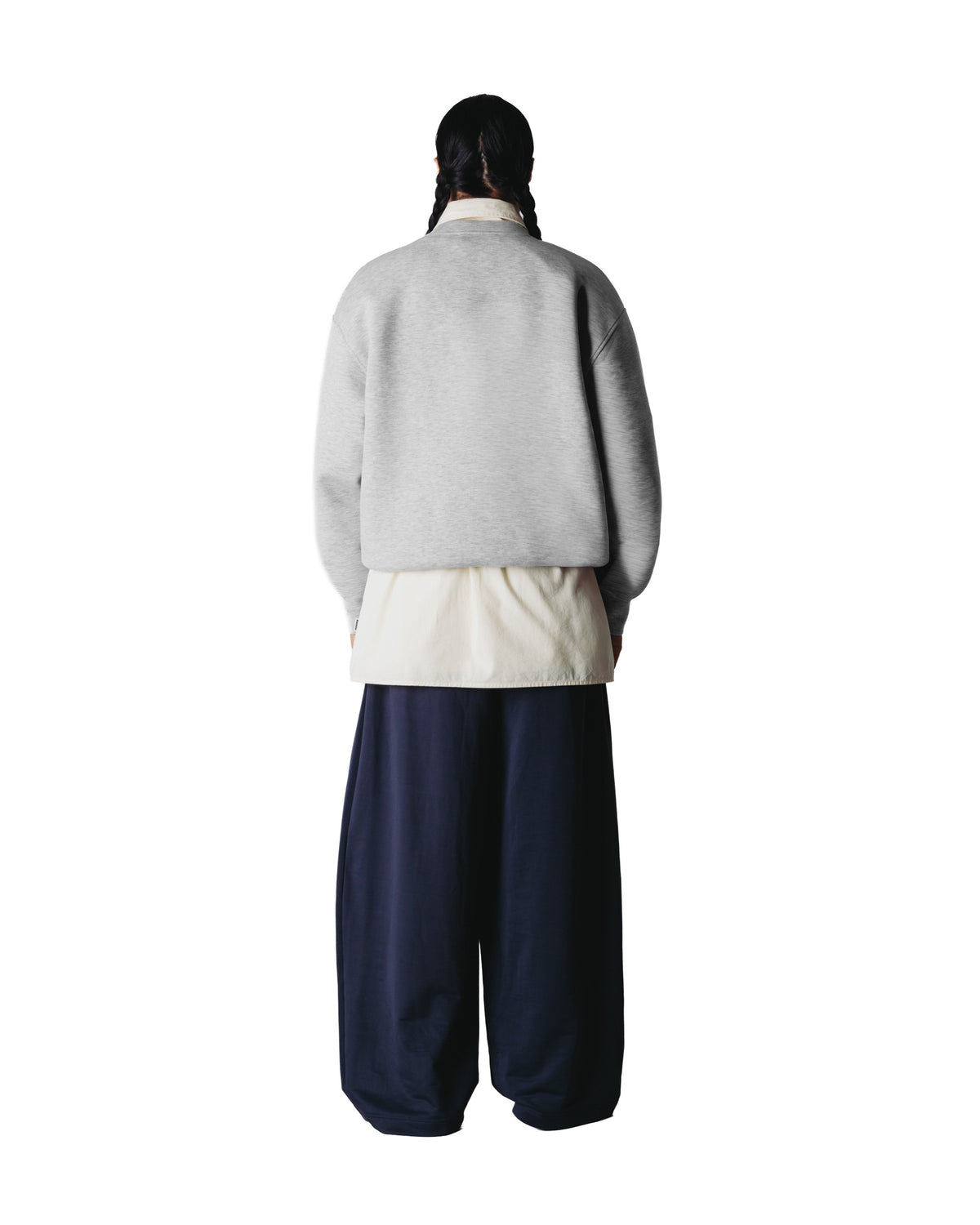 Woodbird Fuko Scuba Crew Lichtgrijs Heren