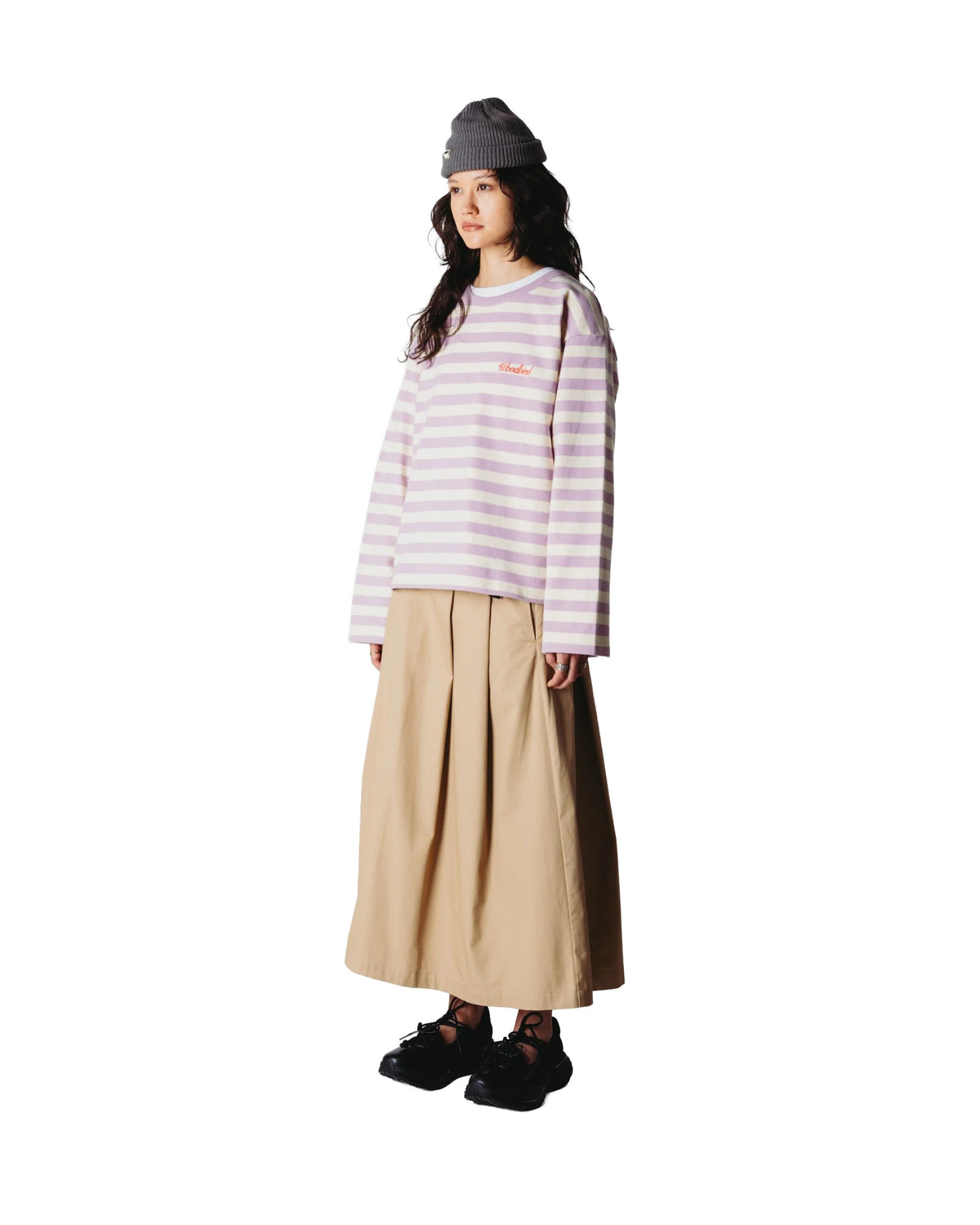 Joul Wide Sleeve stripe tee