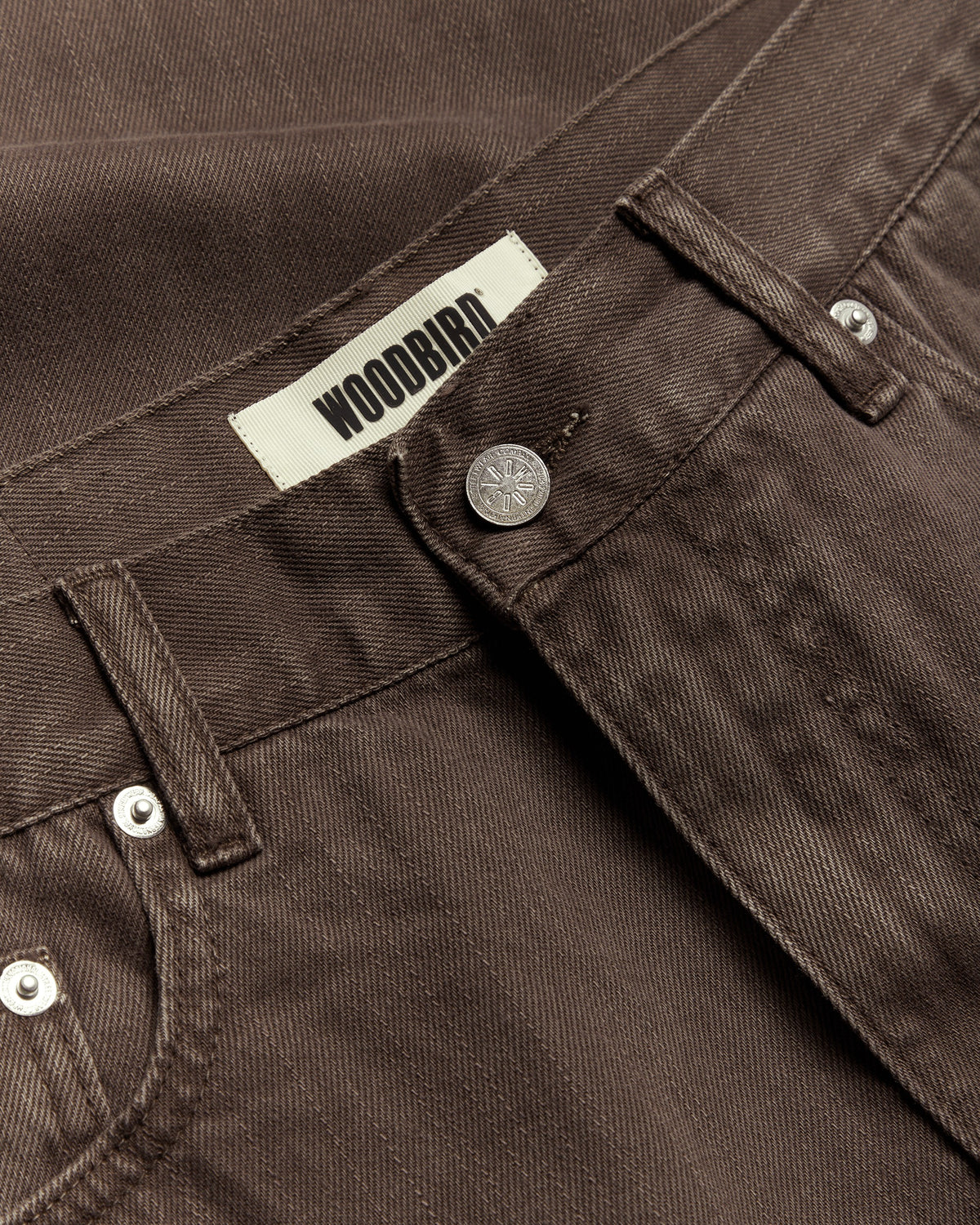 Woodbird Leroy Brown Jeans Bruin Heren