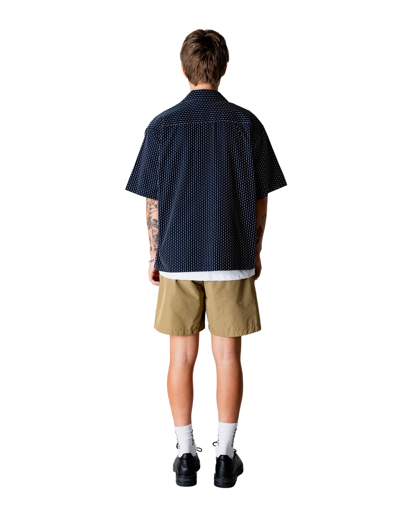 Woodbird Wang Shiko Shirt Donkerblauw Heren