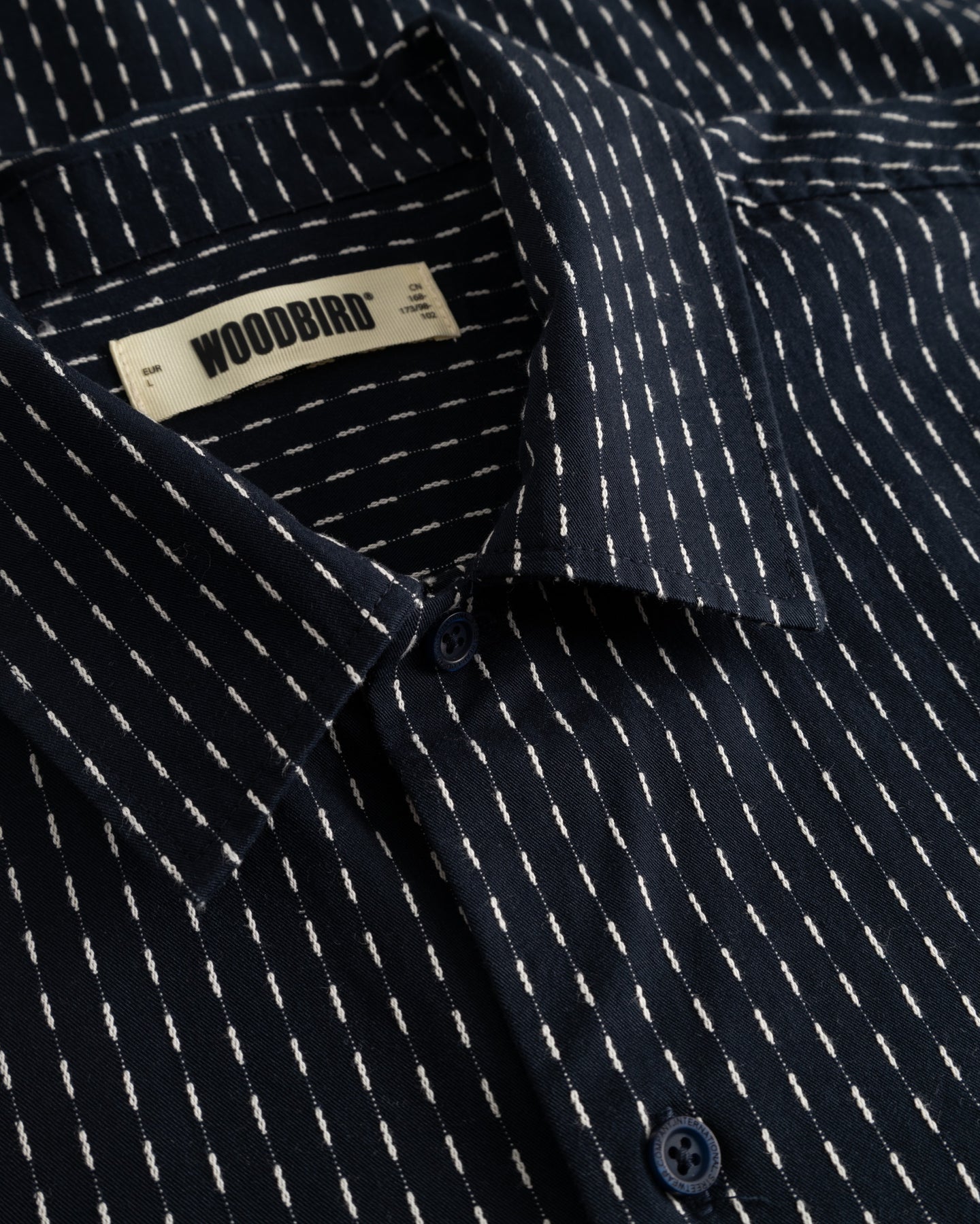Woodbird Wang Shiko Shirt Donkerblauw Heren