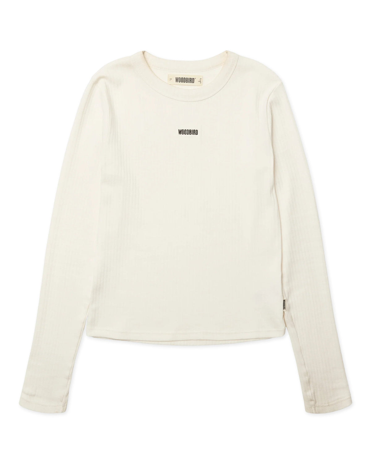 Woodbird Xao Ls Base Tee Wit Dames