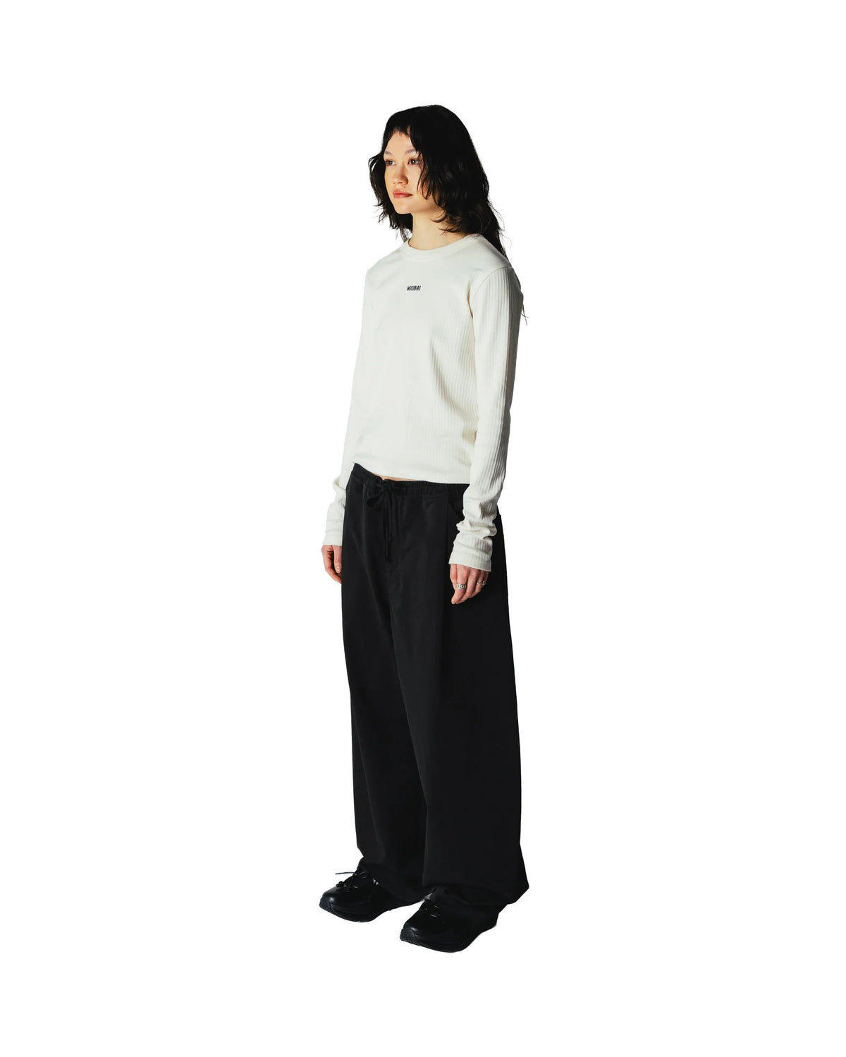 Woodbird Xao Ls Base Tee Wit Dames