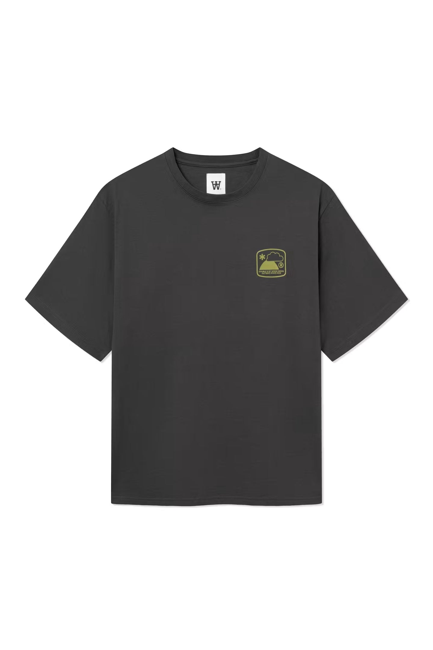 WoodWood Ace Outsider Tee Donkergrijs Heren