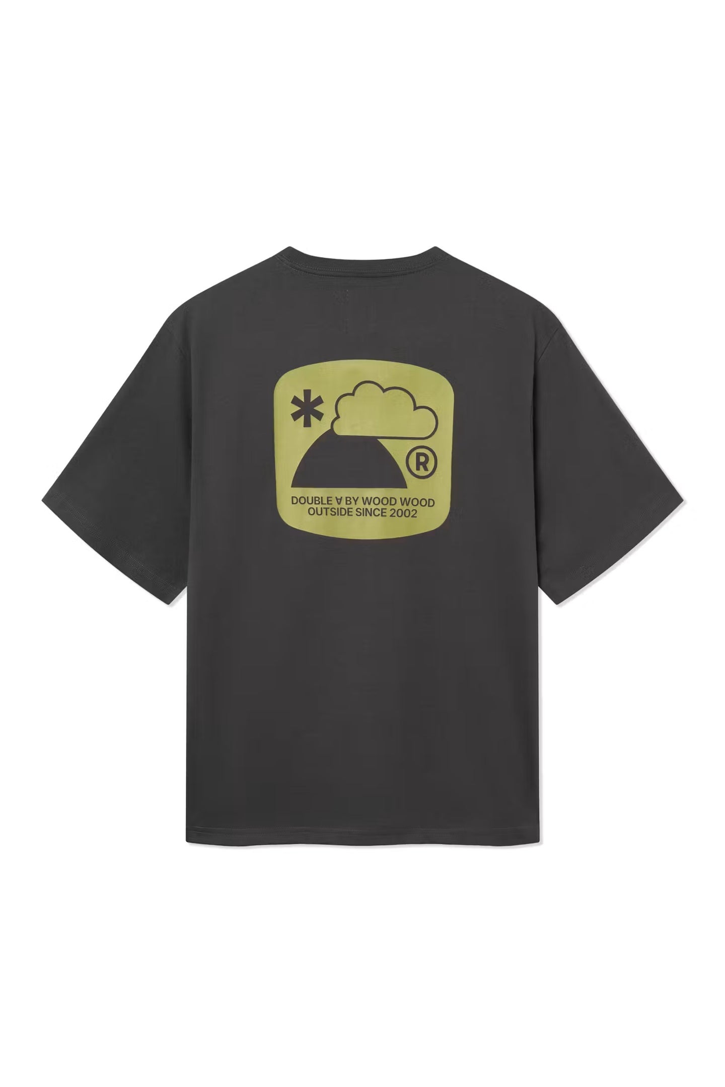 WoodWood Ace Outsider Tee Donkergrijs Heren