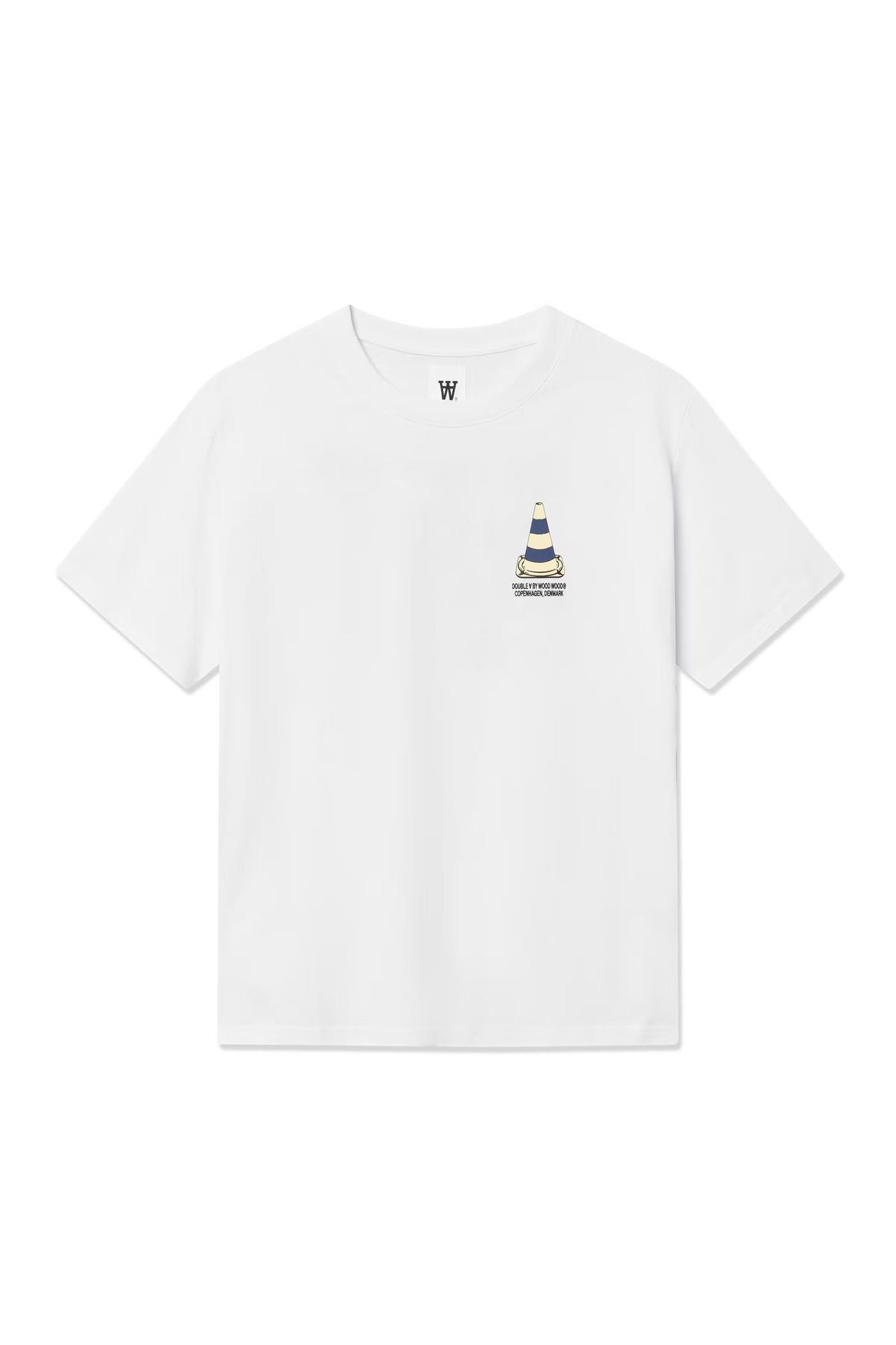 WoodWood Ace Tee Cone Wit Heren