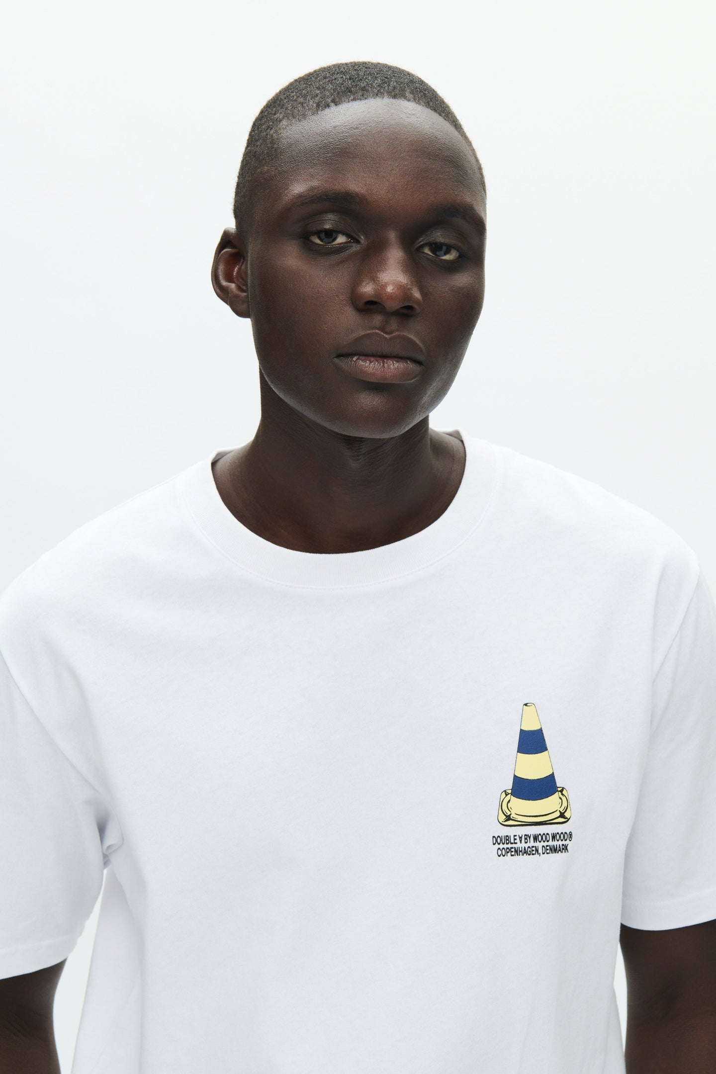 WoodWood Ace Tee Cone Wit Heren