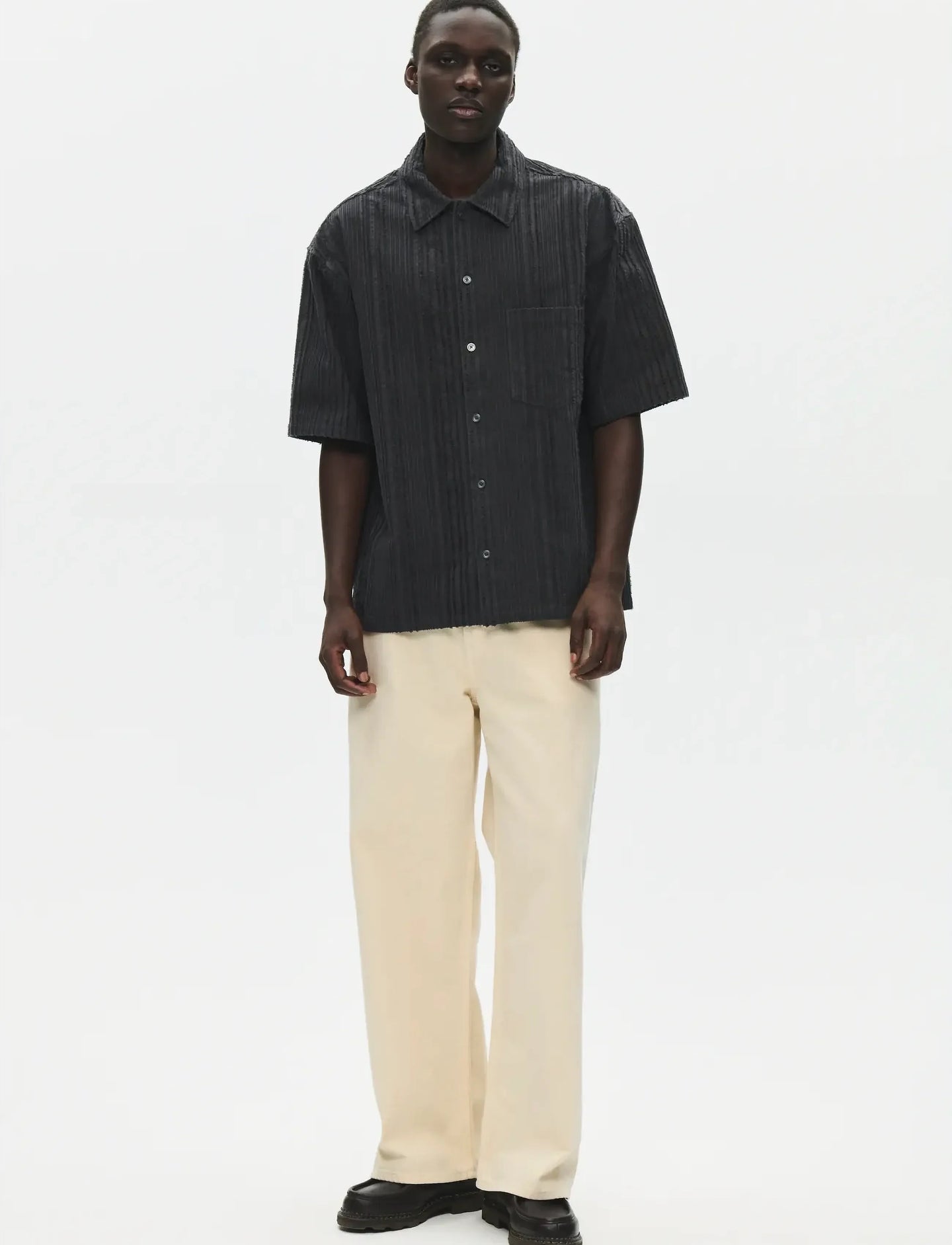 WoodWood Carter Ss Shirt Zwart Heren