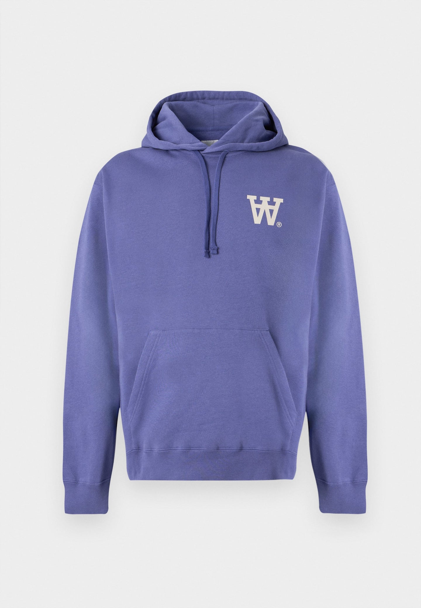 WoodWood Cast AA Chest Print Hoodie Blauw Heren