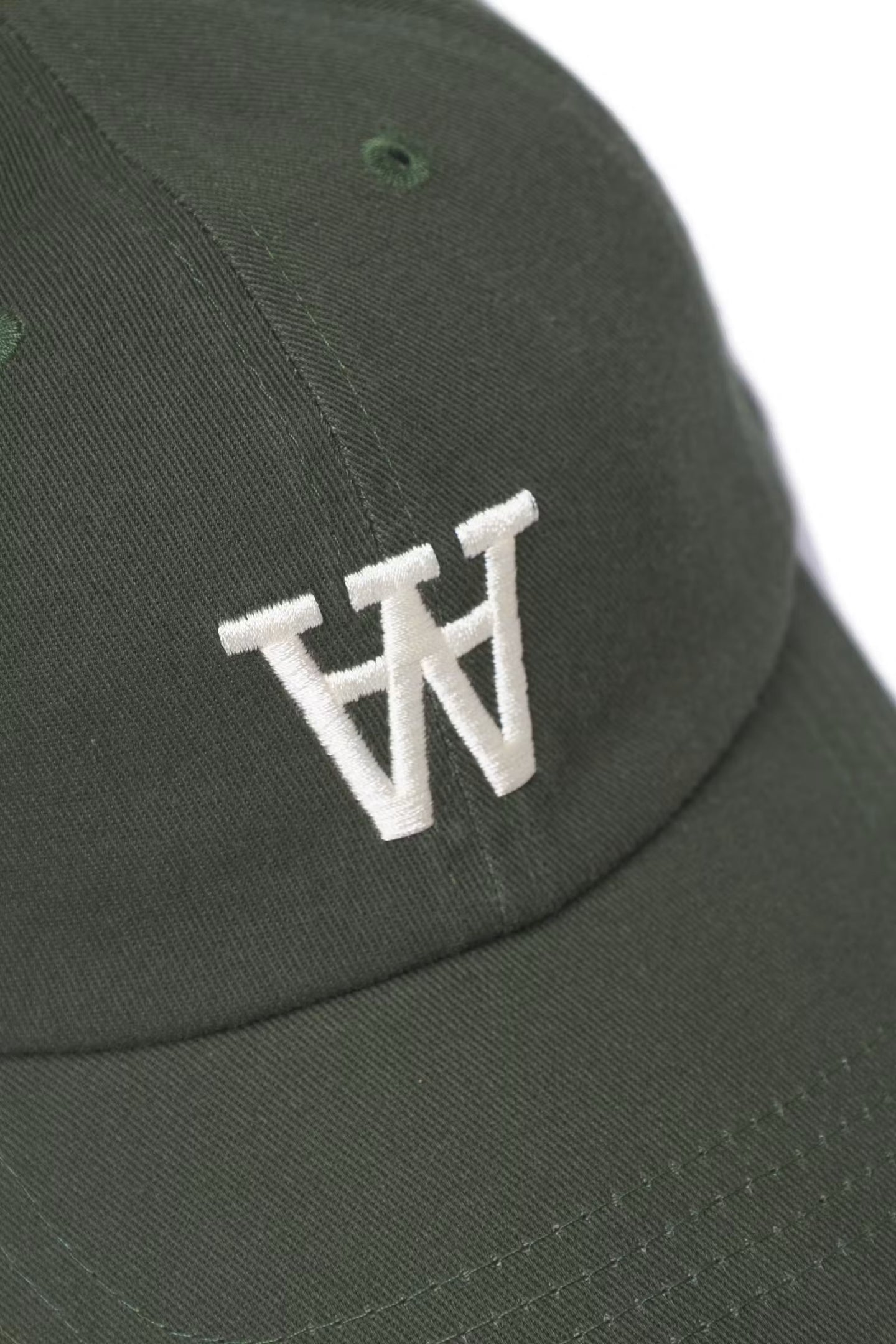 WoodWood Eli Cap Donkergroen Heren