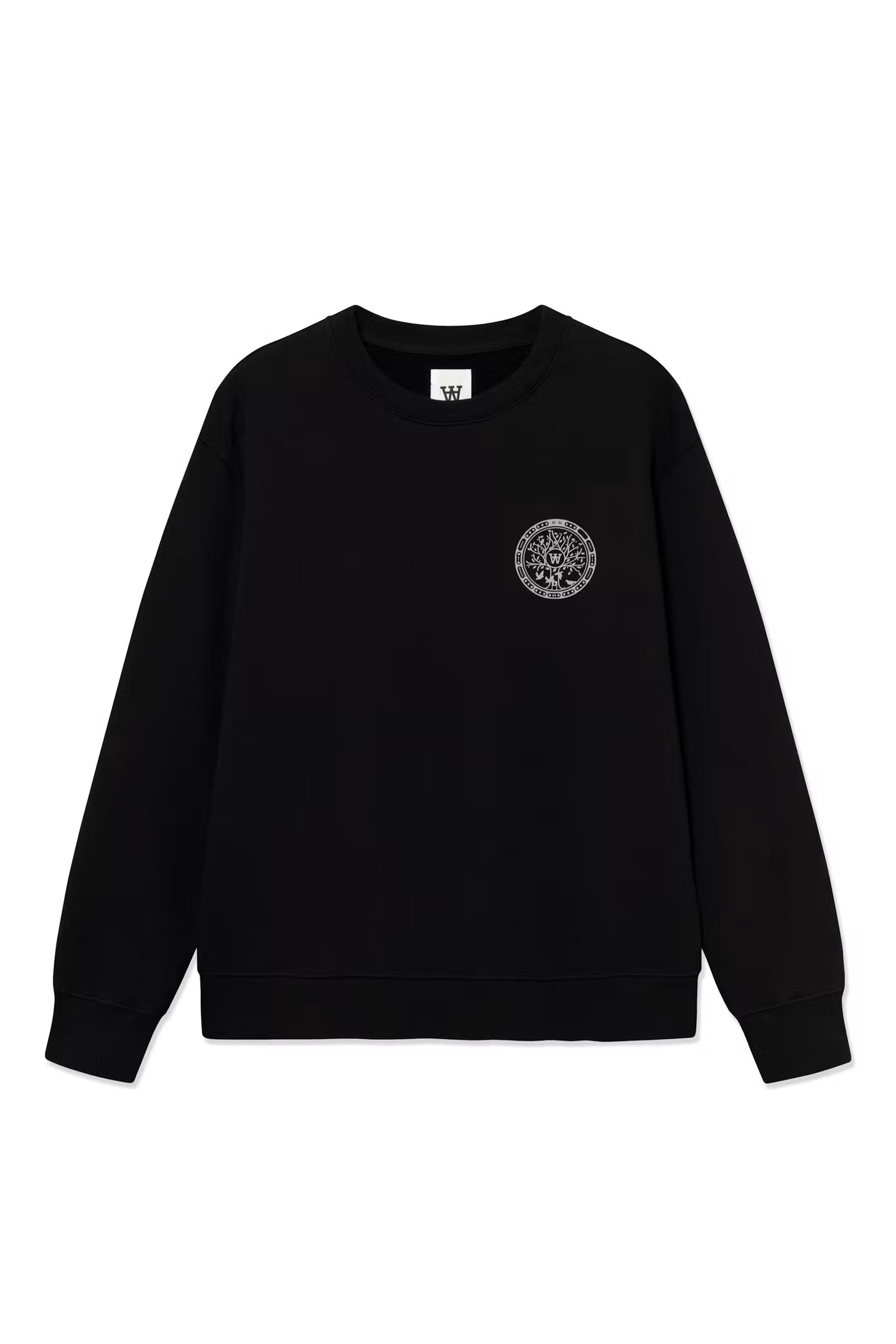 WoodWood James Ghost Crew Neck Donkergrijs Heren