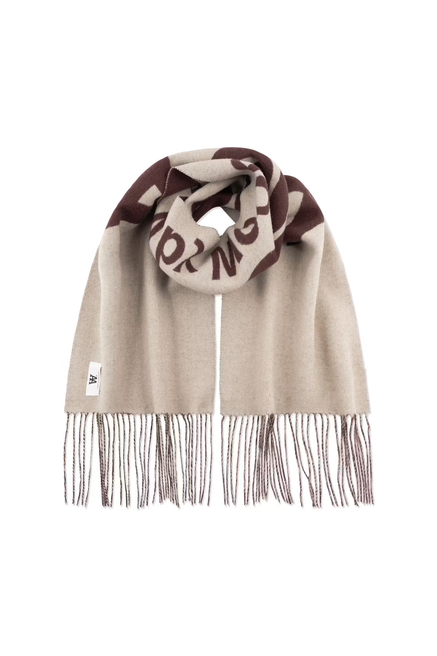 WoodWood Leon Italic Scarf Donkerrood Heren